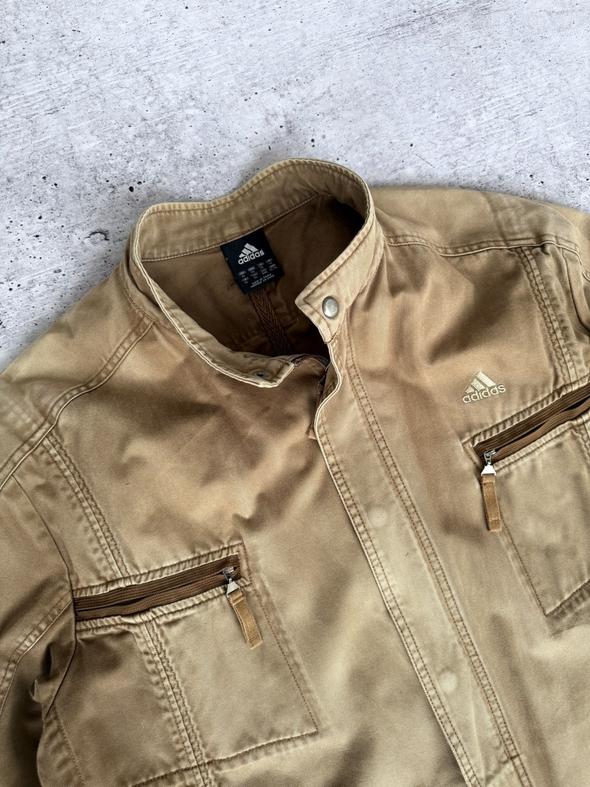 Adidas × Japanese Brand × Vintage Adidas Vintage Y2K Cotton Jacket Size US XL / EU 56 / 4 - 7 Thumbnail