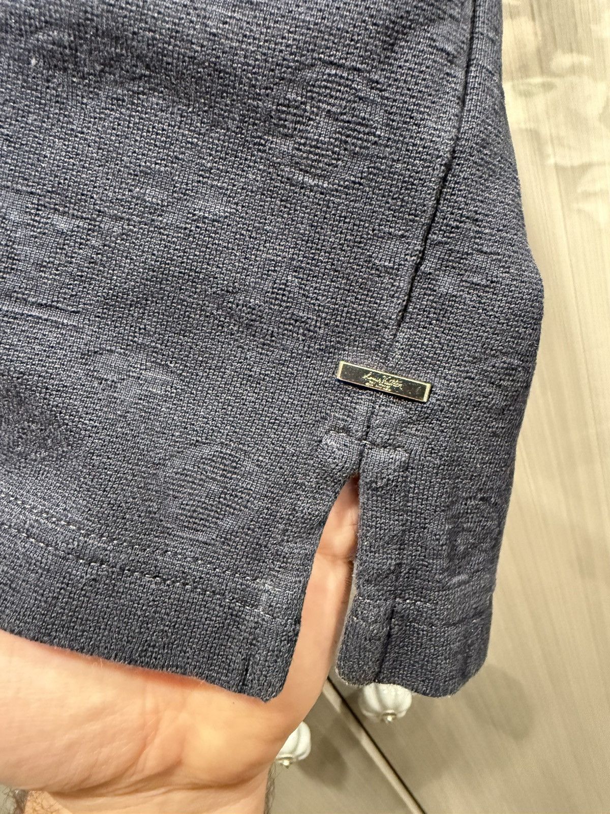Louis Vuitton Louis Vuitton Navy Monogram Pocket Shirt Size US L / EU 52-54 / 3 - 3 Thumbnail