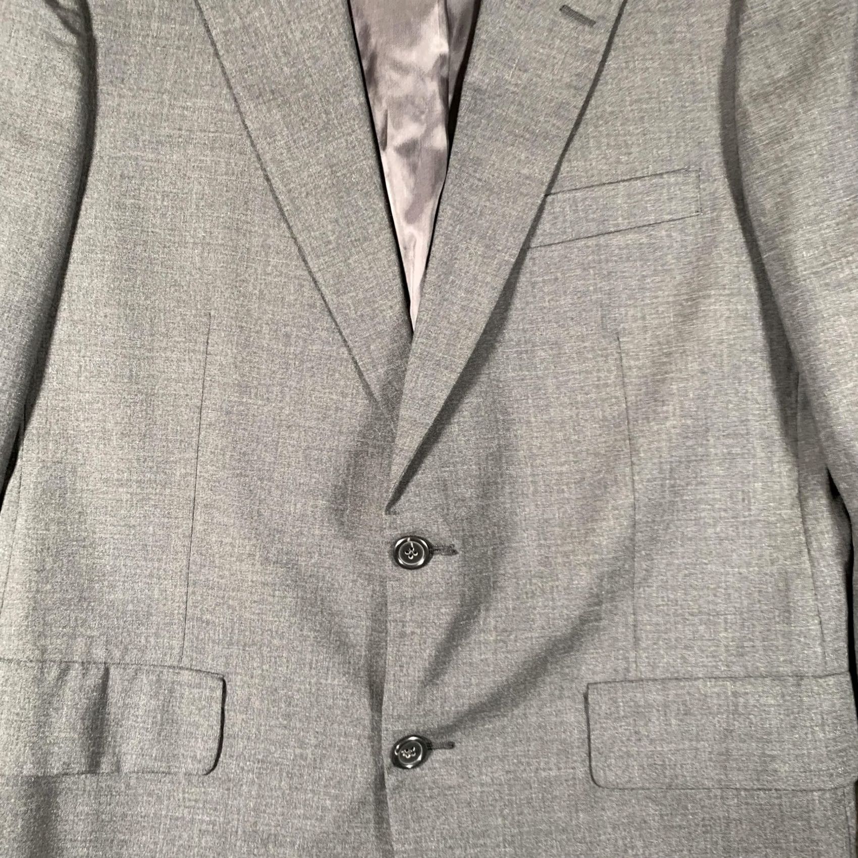 Brooks Brothers Brooks Brothers Suit Jacket Mens 40 Regular Gray Wool 2 Button Blazer Made USA Shirt? Size 40R - 4 Thumbnail