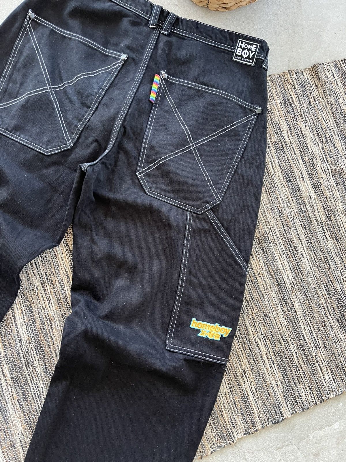 Carhartt Vintage Homeboy Loud Couture Black Baggy Denim Jeans 34x34 Size US 34 / EU 50 - 18 Thumbnail