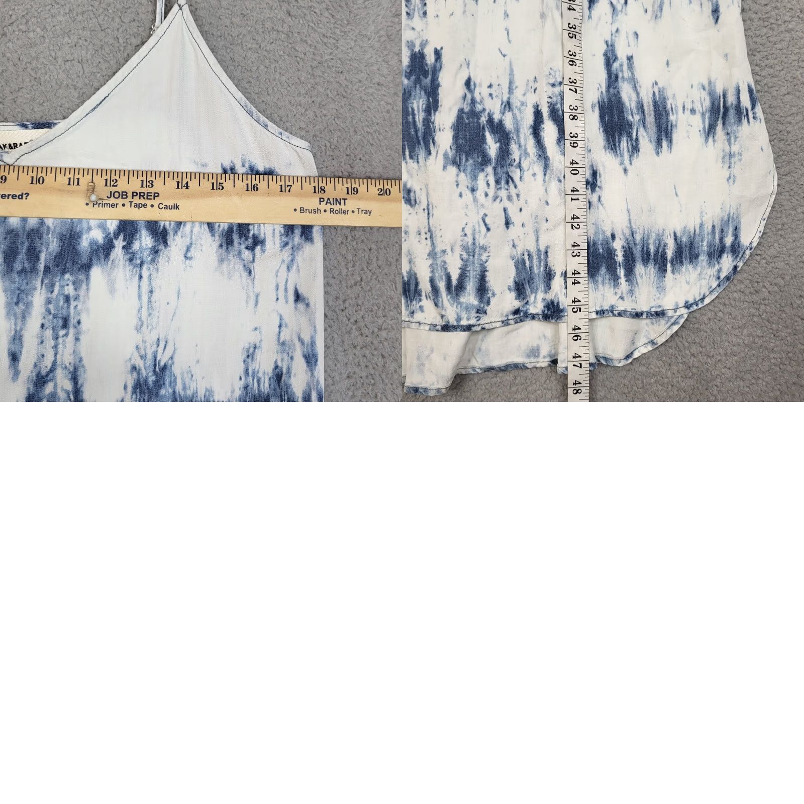 Vintage JAK & RAE Womens bella blue Tie-dye V-neck Low-high Casual Dress M Size M / US 6-8 / IT 42-44 - 9 Thumbnail