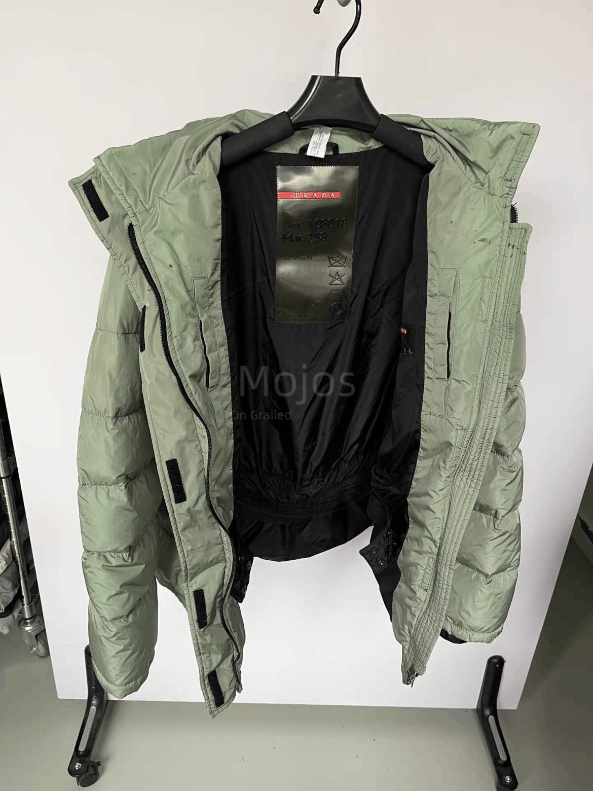 Sz 46 Prada Sports Red Label Puffer Jacket