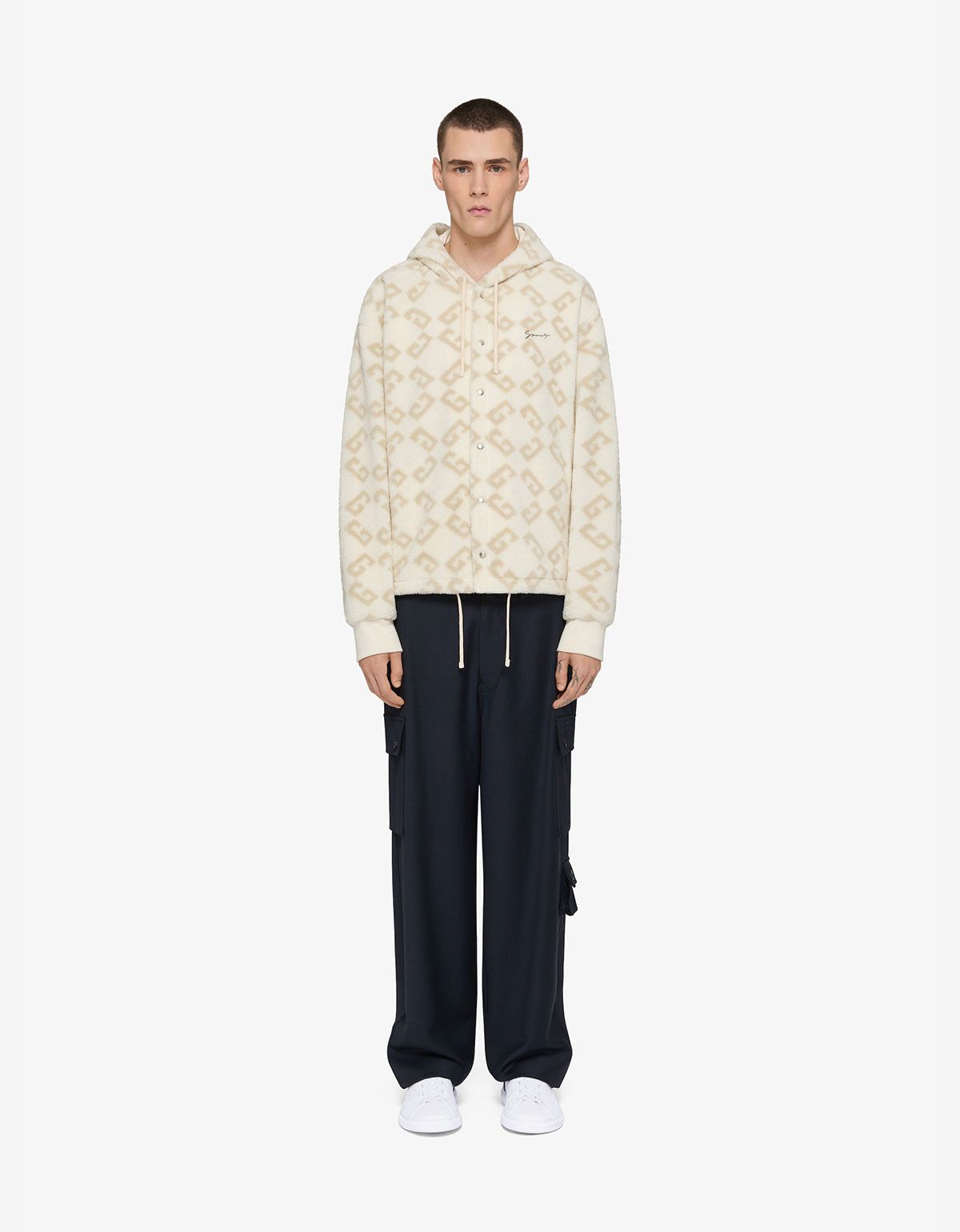 Givenchy Givenchy Natural Monogram 72 Jacquard Hoodie Size US M / EU 48-50 / 2 - 2 Thumbnail