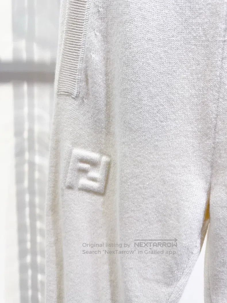 Fendi Fendi 23 AW White Long Pants Size 24" / US 00 / IT 34 - 2 Thumbnail