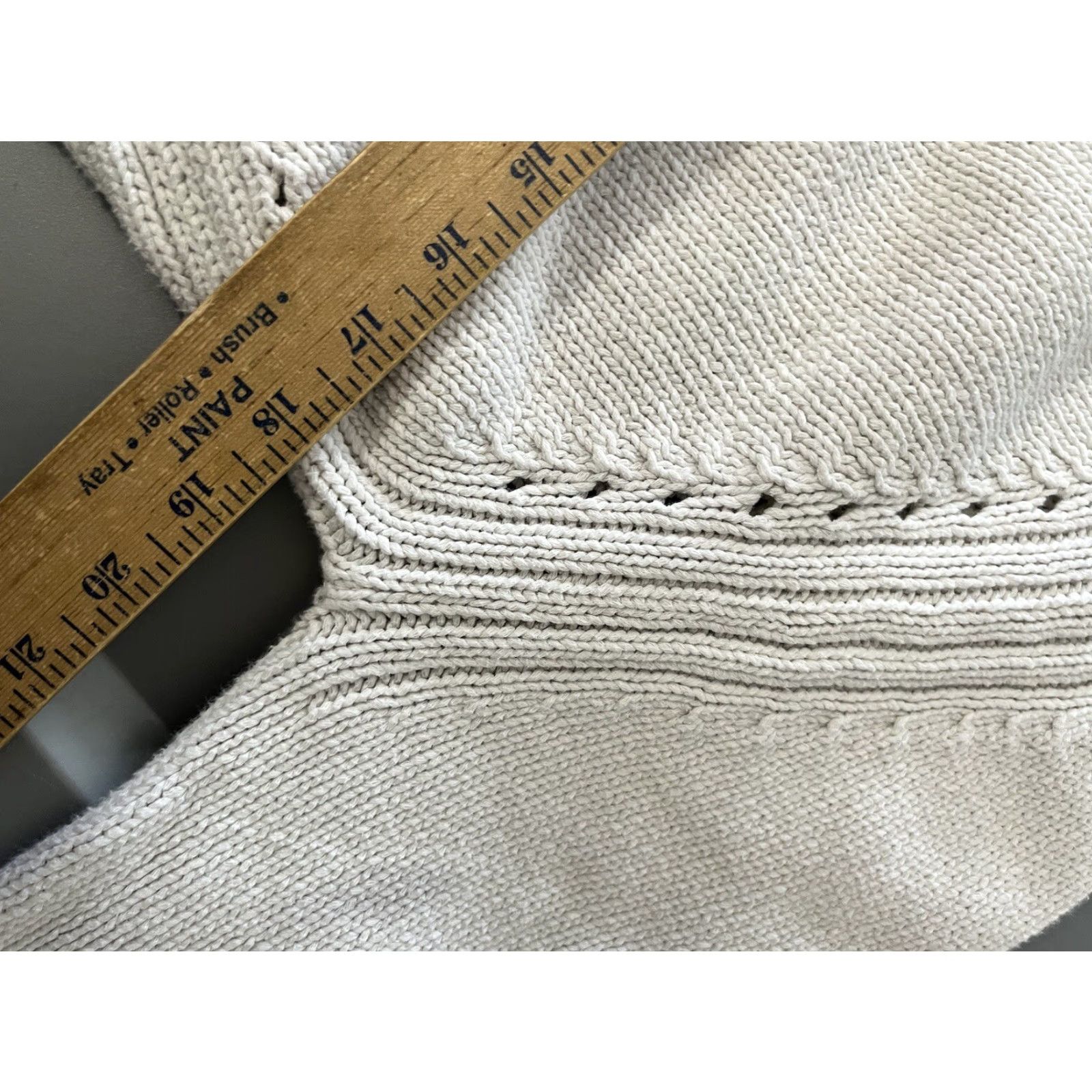 J.Crew J.CREW Cotton Pullover Sweater White Sz S Pointelle Knit Rolled Neck Women Classic Comfort Knit Pullover Sweater - J6381 Size S / US 4 / IT 40 - 5 Thumbnail