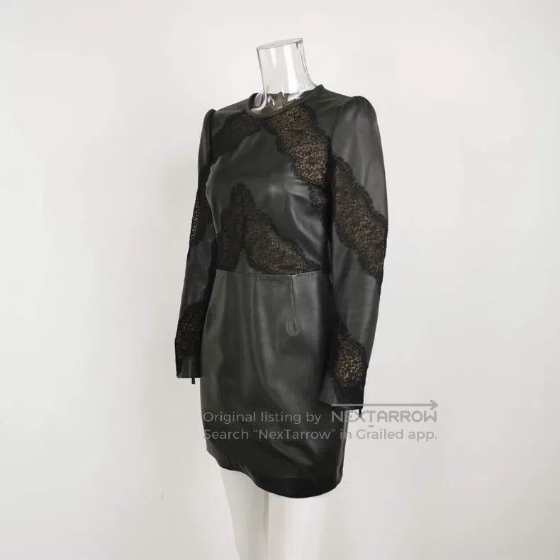 Valentino Valentino Sheepskin solid crew neck dress Size S / US 4 / IT 40 - 2 Thumbnail