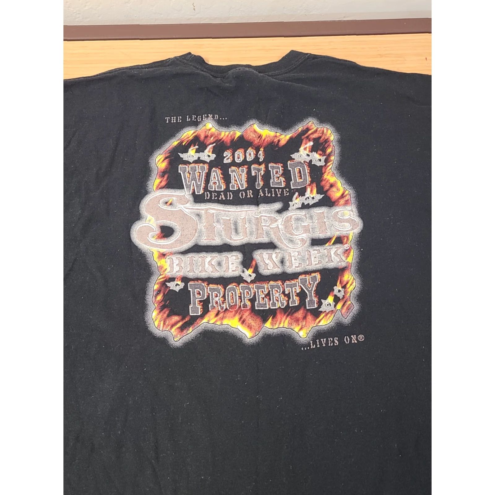 Hanes VINTAGE Hanes Sturgis Shirt Long Sleeve XL Black Skull Graphic 2004 Bike Week Unisex Adults Men Women Shirt Size US XL / EU 56 / 4 - 6 Thumbnail