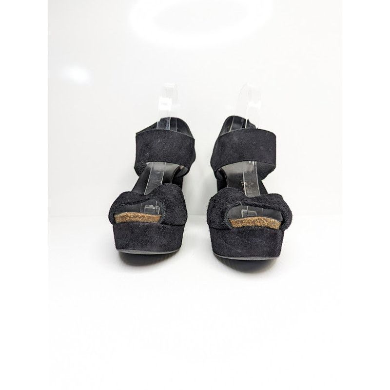 Pedro Garcia pedro garcia suede platform sandals heels black sz 9 (39.5) Size US 9 / IT 39 - 3 Thumbnail
