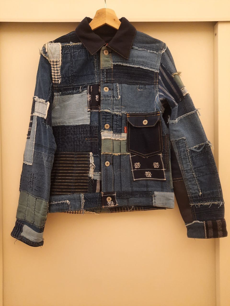 Junya Watanabe × Levi's SS15 Runway Boro Patchwork Denim Trucker Jacket Size US XS / EU 42 / 0 - 1 Thumbnail