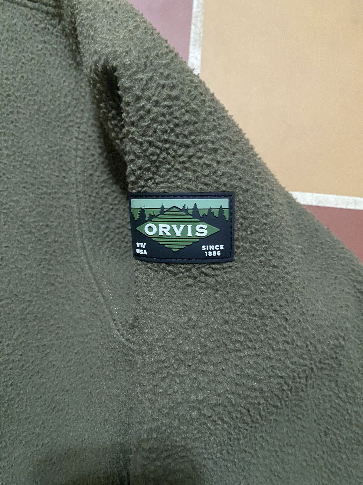 Orvis × Vintage Vintage Orvis Olive Fleece Jacket Size US M / EU 48-50 / 2 - 2 Thumbnail