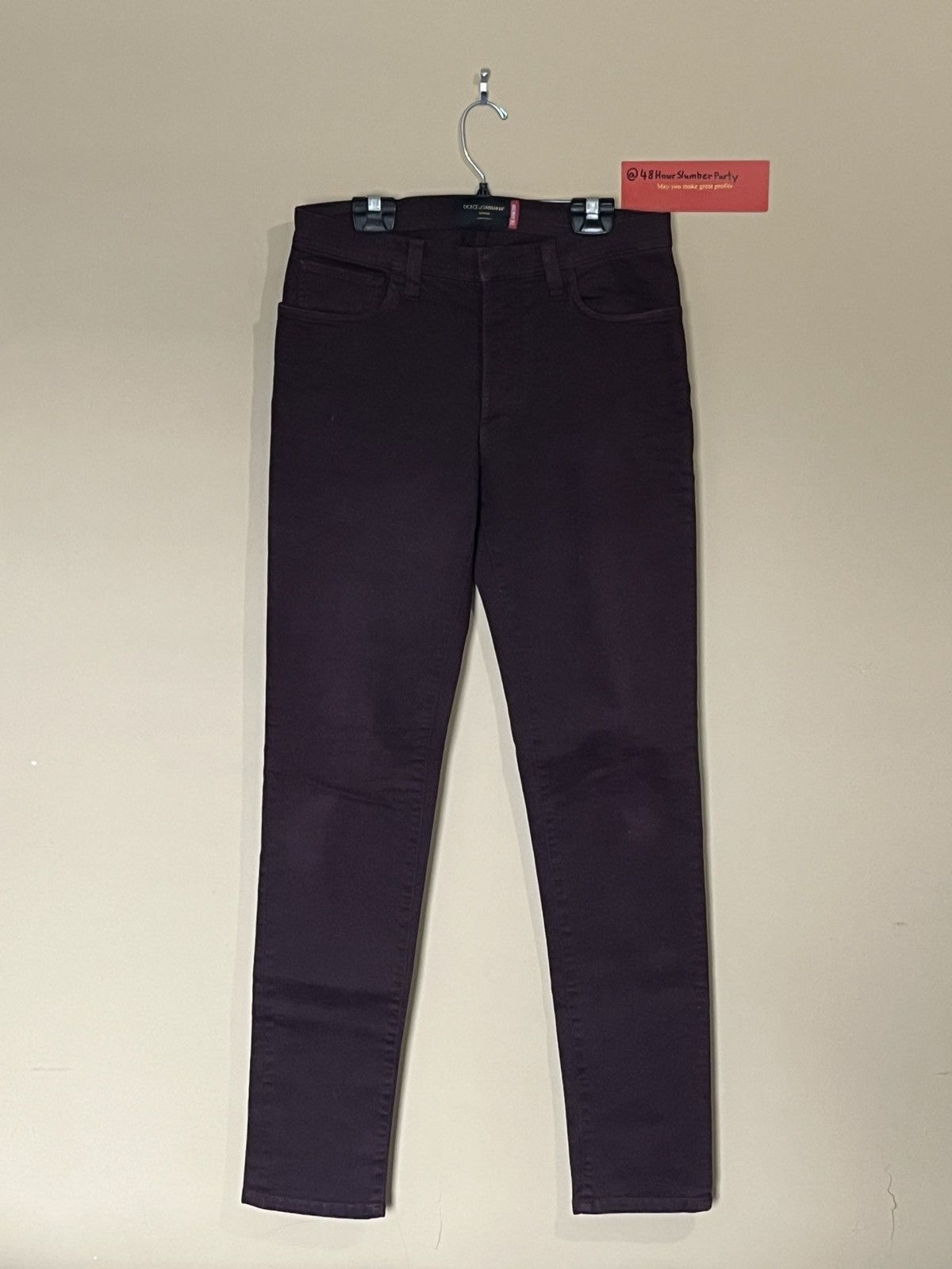 Dolce & Gabbana Dolce & Gabbana Denim Red Button Fly Skinny Jeans - 31W Size US 31 - 1 Thumbnail