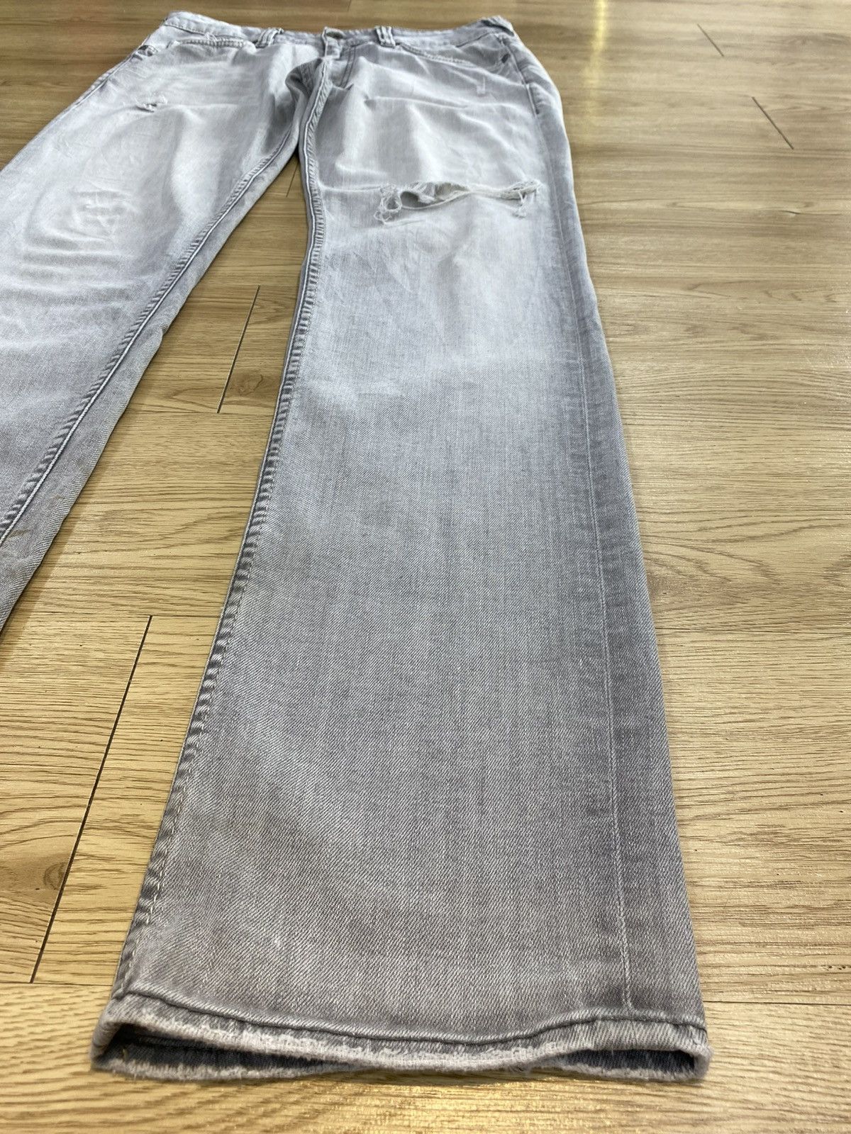 Japanese Brand Vintage Japanese Brand Straight Cut Faded Distressed Denim Size US 31 - 4 Thumbnail