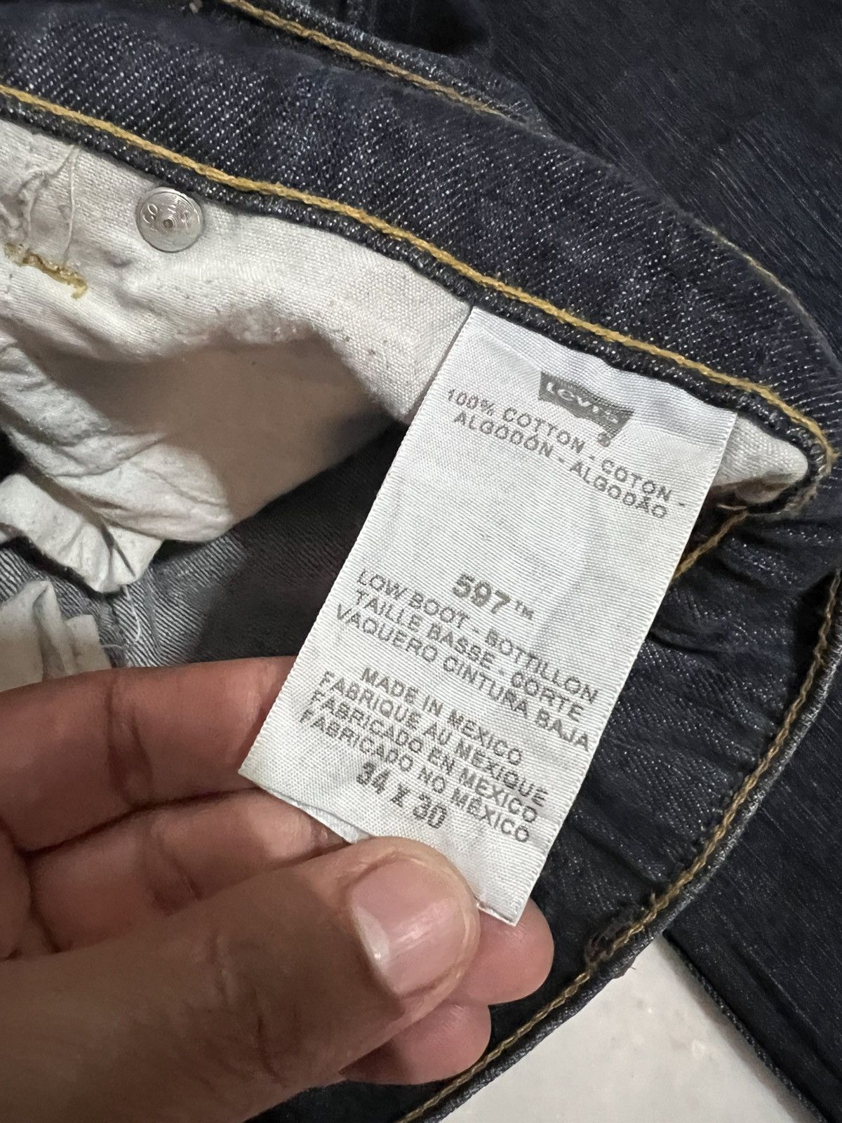 Japanese Brand × Levi's × Levi's Vintage Clothing 🌈VINTAGE LEVIS 597 DISTRESSED BOOTCUT JEAN Size US 35 - 19 Thumbnail