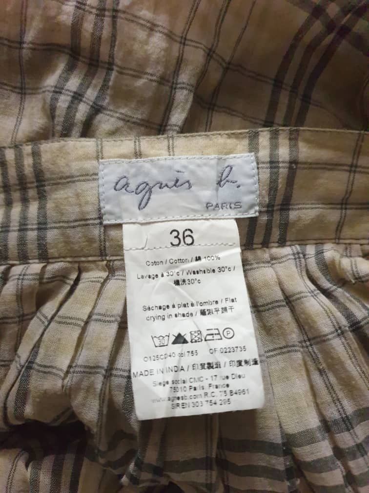 agnes b. Agnes b. Checkered mini skirt Size 27" / US 4 / IT 40 - 2 Thumbnail