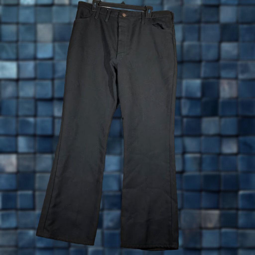 Wrangler VINTAGE Wrangler Jeans Mens 40x32 Black Western Dress Bootcut Workwear Jeans Mens 40x32 Black Bootcut Wrangler Script Logo Back Pocket Tags Shirt? Size US 40 / EU 56 - 1 Thumbnail