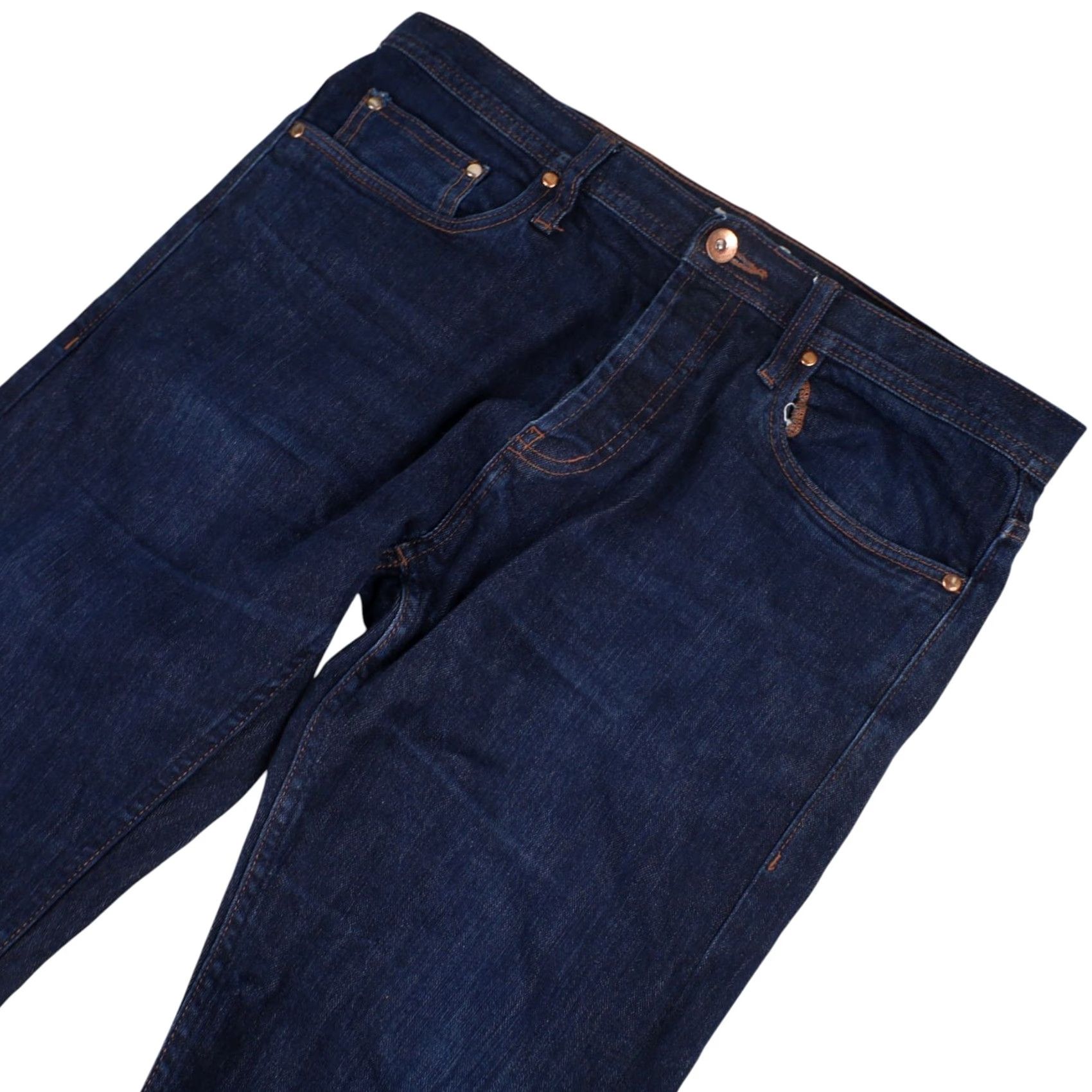 The Unbranded Brand VINTAGE The Unbranded Brand Mens Denim Jeans Blue 34x31 Selvedge Straight Regular Inseam 31 Mens Blue Jeans Size US 34 / EU 50 - 2 Thumbnail