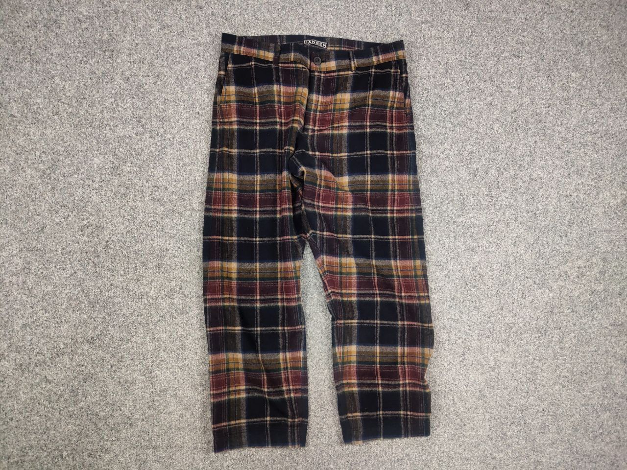 HANSEN Garments Hansen Garments Pyge Wool Blend Check Cropped Casual Pants Size US 32 / EU 48 - 6 Thumbnail