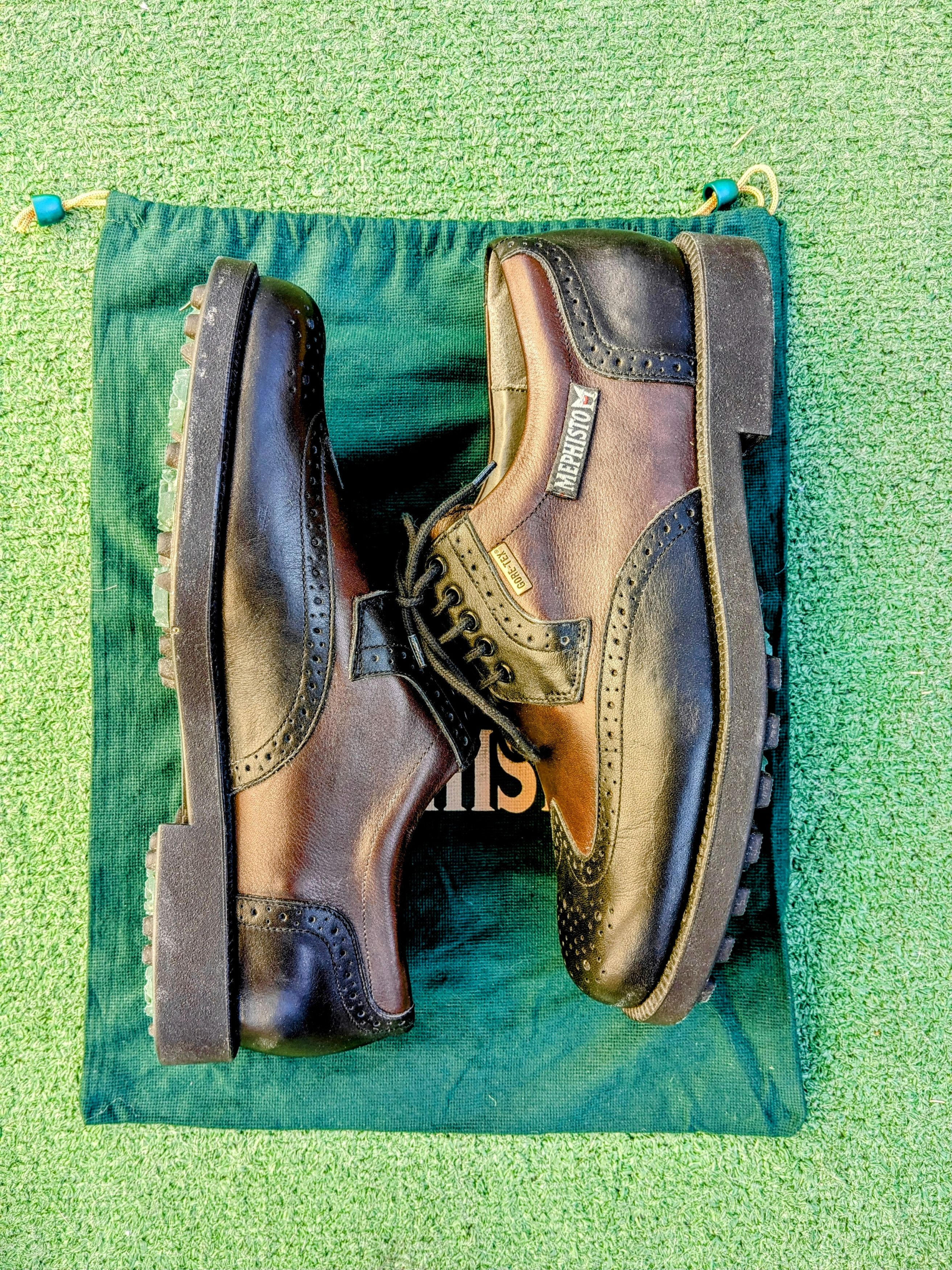 Mephisto Mephisto Multi-Grip Wingtip GTX Waterproof Golf Cleats/Shoes Size US 8.5 / EU 41-42 - 4 Thumbnail