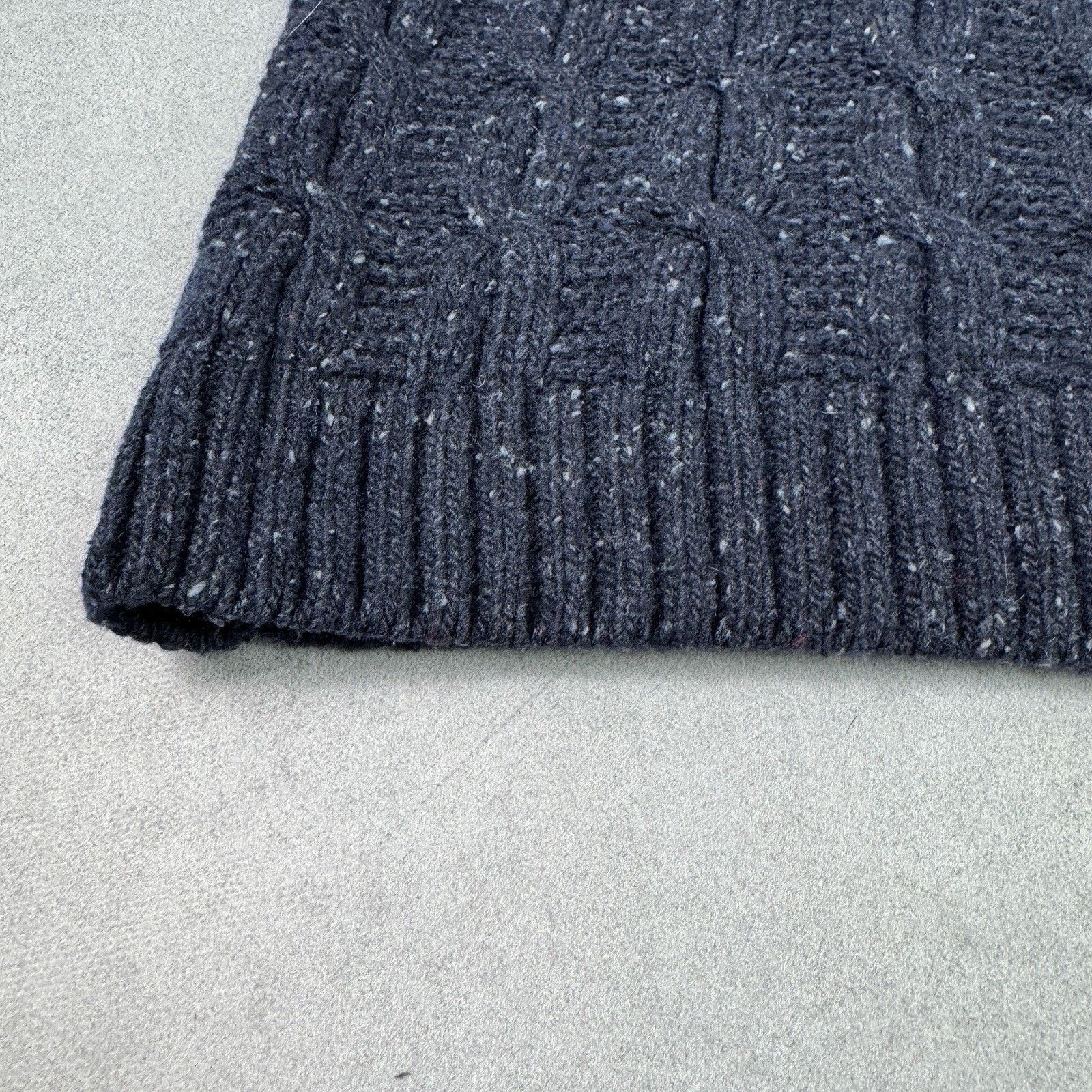 Barbour Barbour Beacon Brand Cable Knit Men Wool Sweater Size L Blue Size US L / EU 52-54 / 3 - 13 Thumbnail