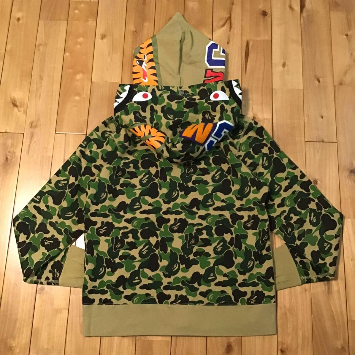 Bape BAPE Double Shark full zip hoodie ABC camo a bathing ape Size US M / EU 48-50 / 2 - 2 Thumbnail