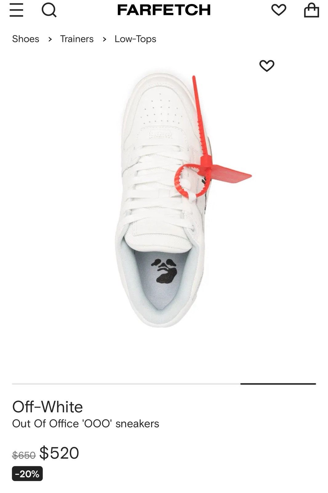 Off-White OFF WHITE “OOO” sneakers Size US 8 / IT 38 - 3 Thumbnail
