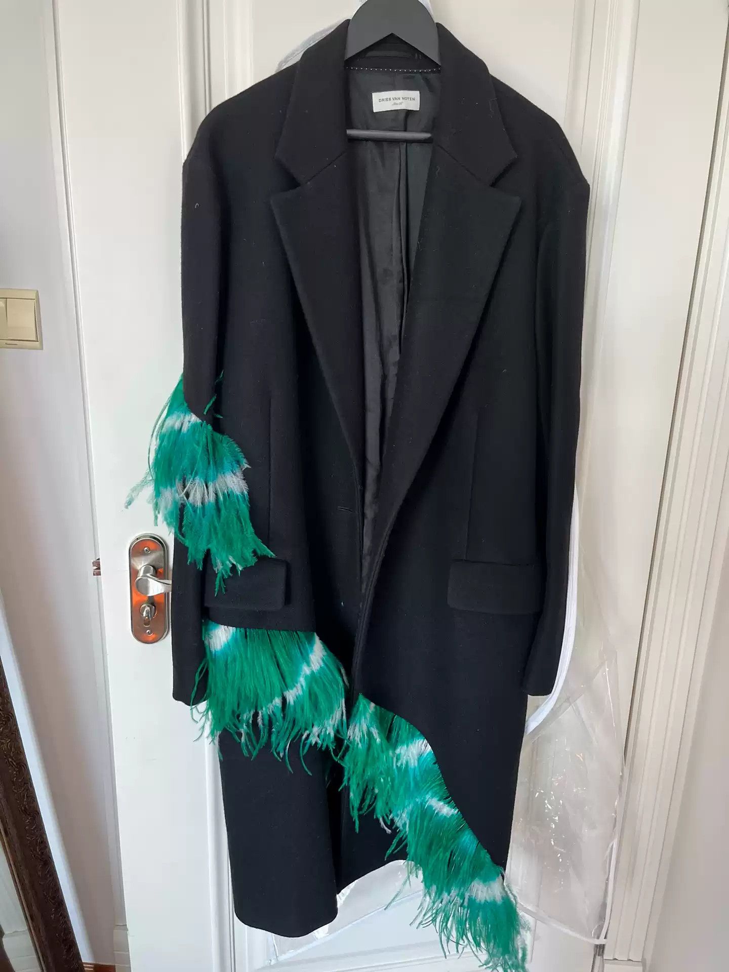Dries Van Noten Dries Van Noten black ostrich fur coat Size US XS / EU 42 / 0 - 1 Thumbnail