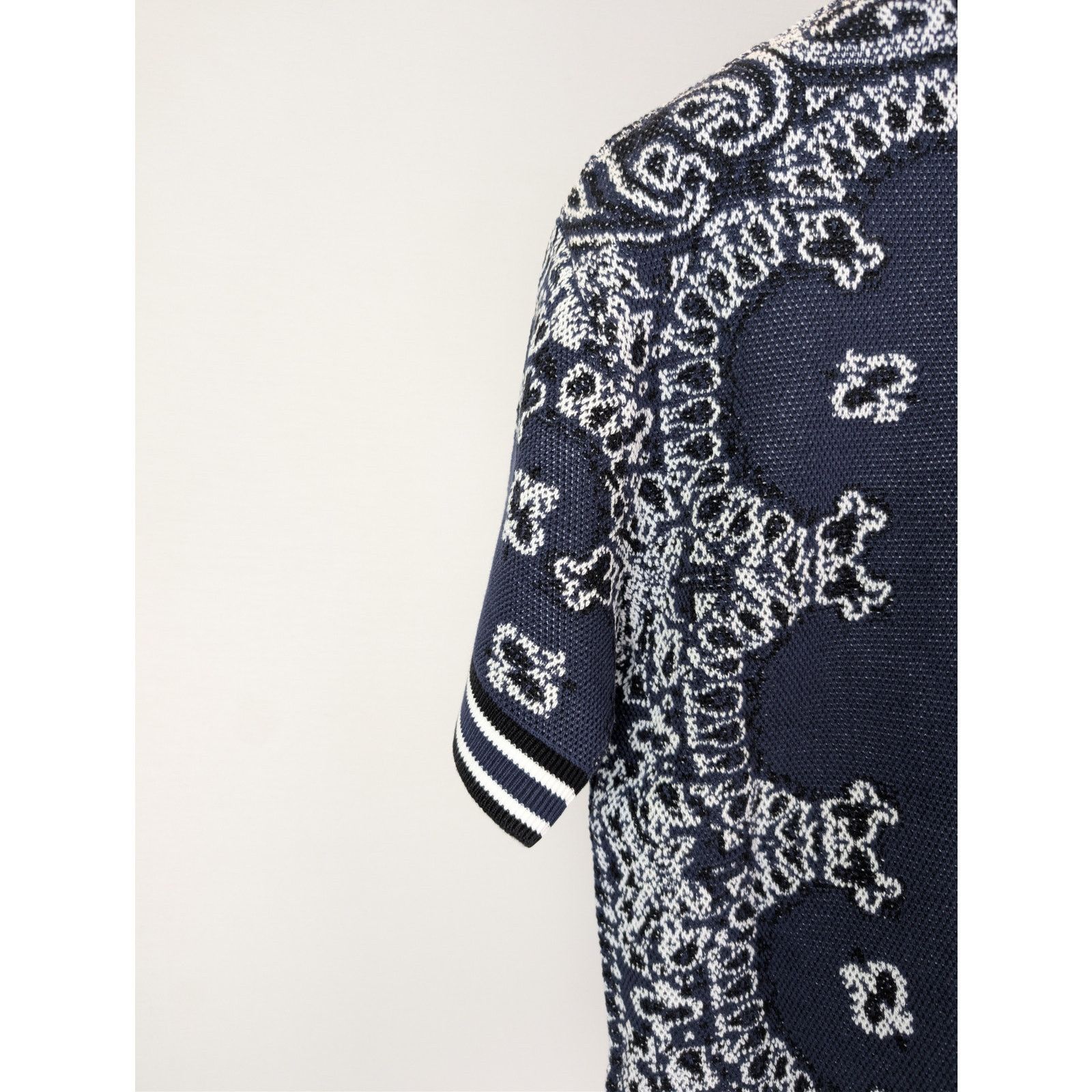 Amiri o1rshd1 Bandana Polo Shirt in Blue Size US S / EU 44-46 / 1 - 14 Thumbnail