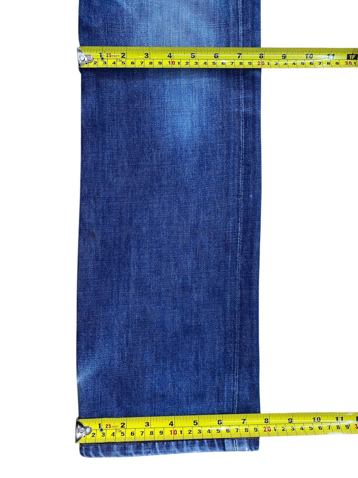 Edwin Edwin 502 Blue Wash Ripped Style Loose Jeans Size US 28 / EU 44 - 6 Thumbnail