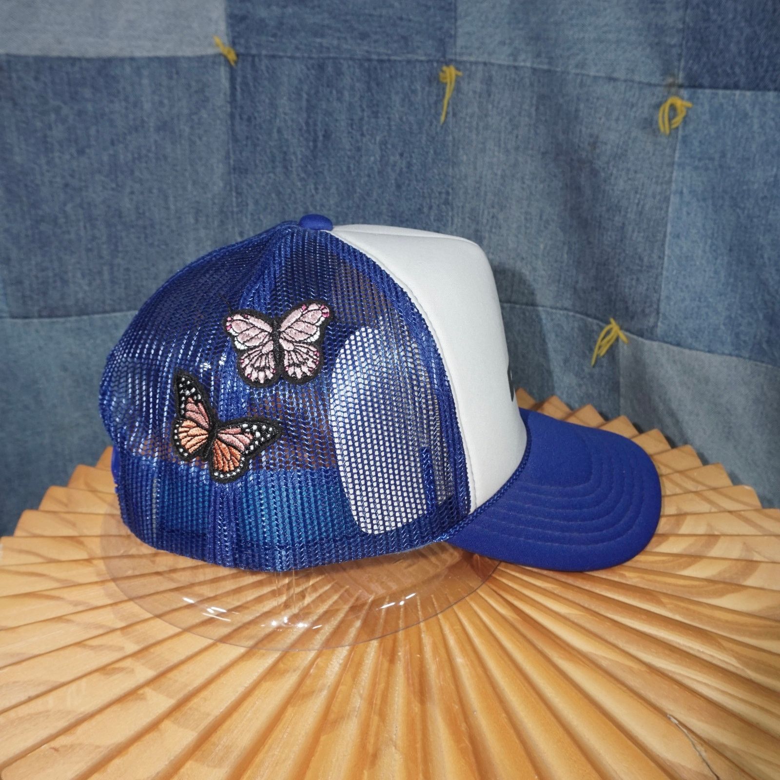 Vintage OSFA - CND logo pinup girl butterfly patch otto trucker hat Size ONE SIZE - 3 Thumbnail
