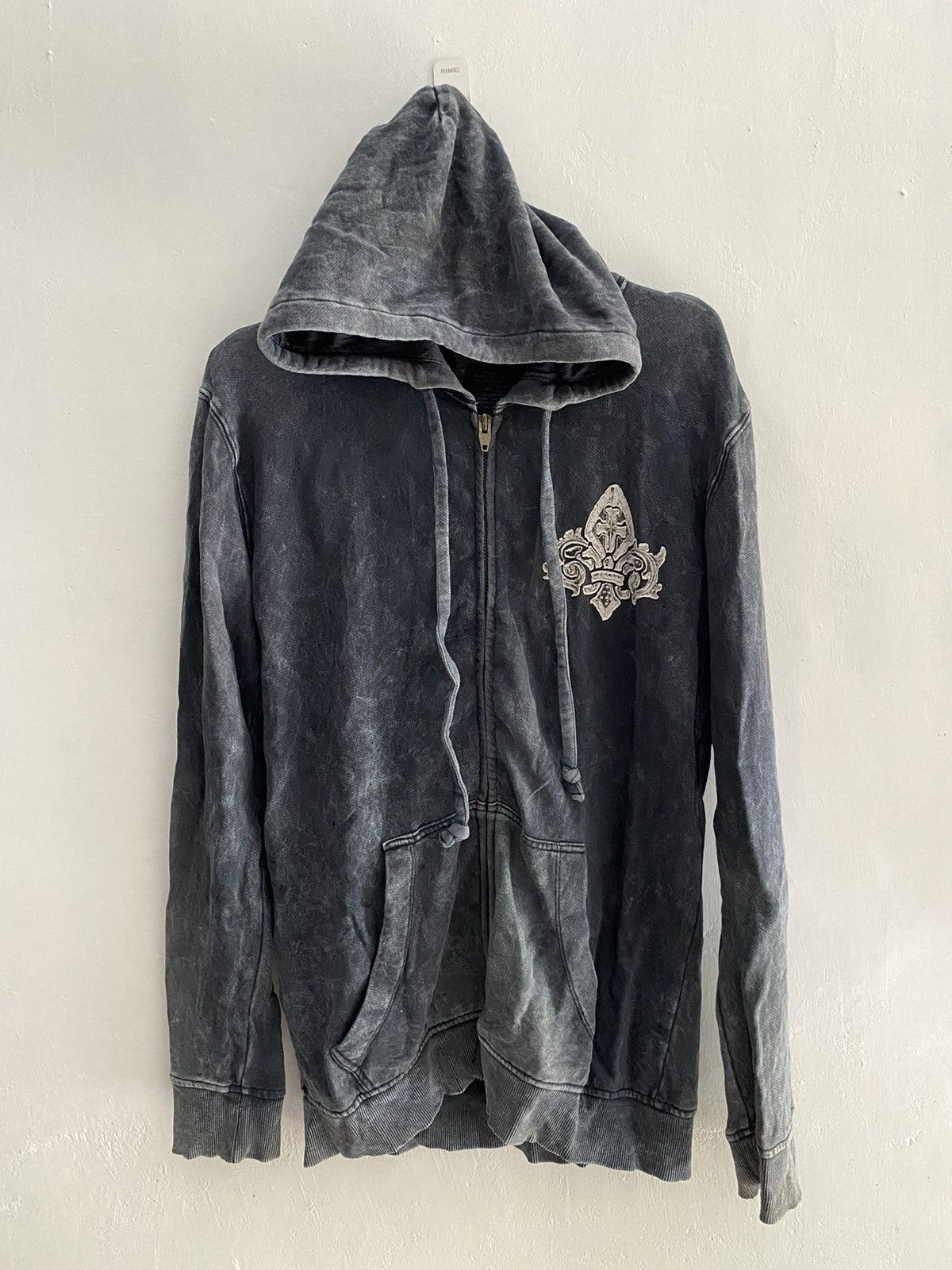 If Six Was Nine × Japanese Brand × Le Grande Bleu (L.G.B.) Buckaroo patch skull wash black hoodie Size US L / EU 52-54 / 3 - 1 Thumbnail