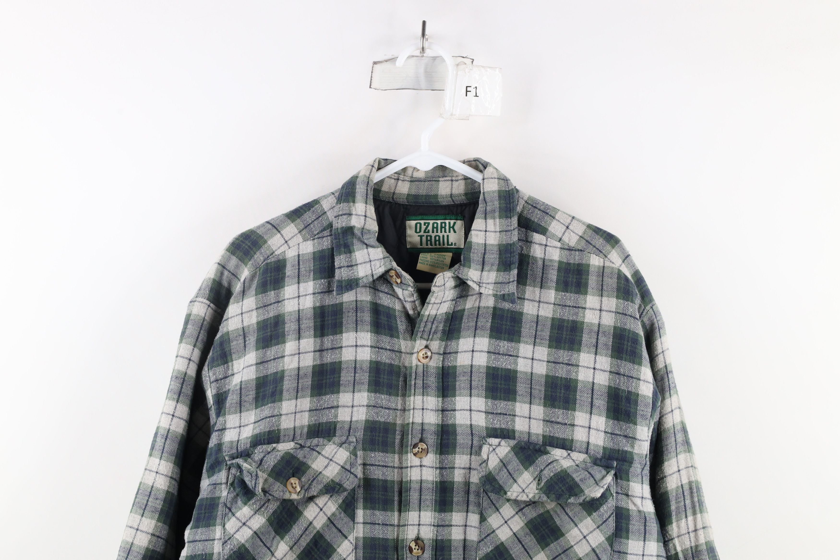 Vintage Vintage 90s Streetwear Flannel Shirt Jacket Jac Shirt Size US L / EU 52-54 / 3 - 2 Thumbnail