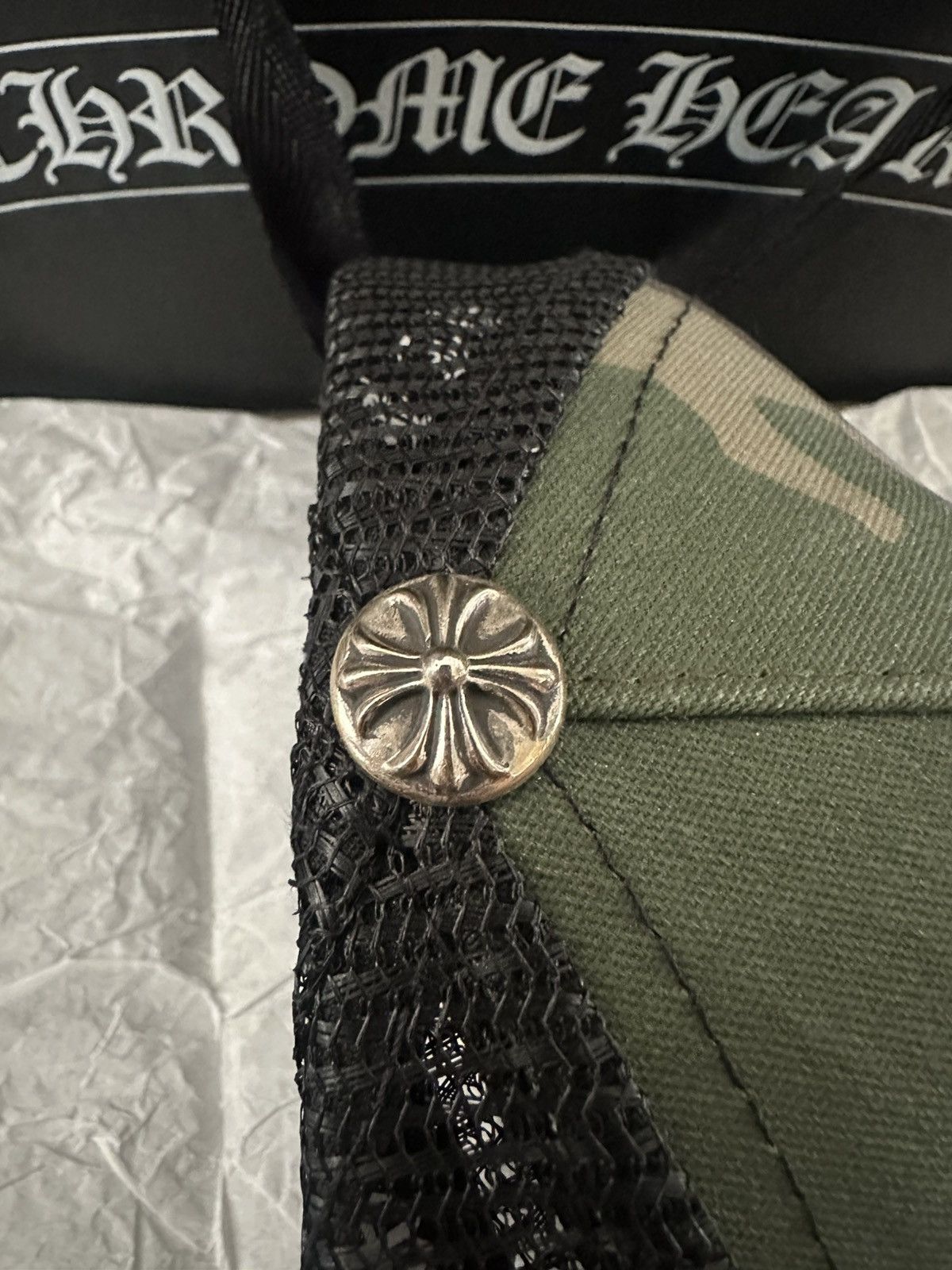 Chrome Hearts Chrome Hearts Camo Plus Cross Seal Hat Size ONE SIZE - 8 Thumbnail