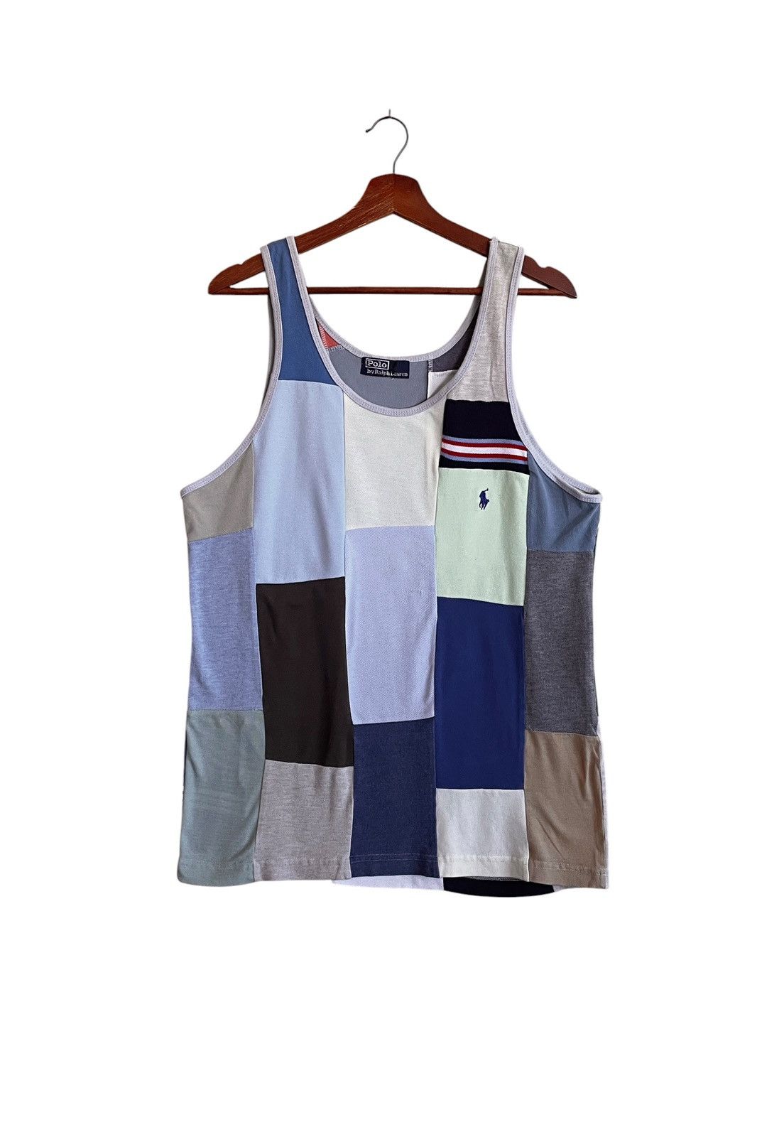 Polo Ralph Lauren Vintage Brand Polo Ralph Lauren Patchwork Sleeveless 1990s Size US M / EU 48-50 / 2 - 1 Thumbnail