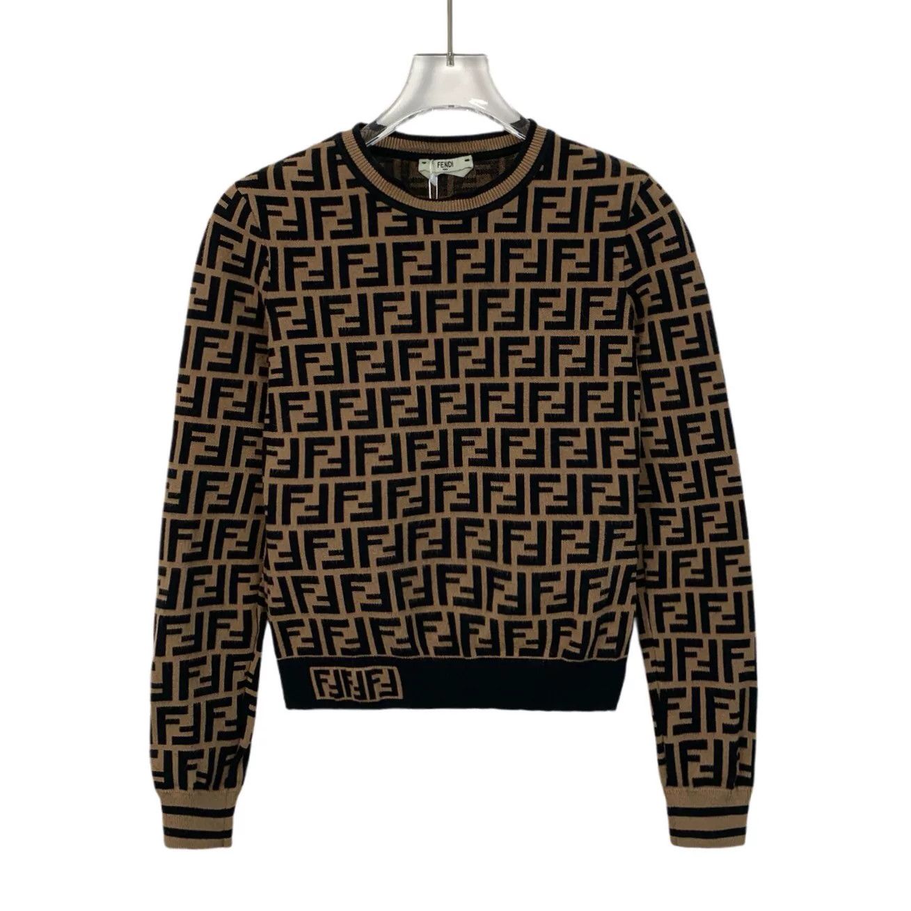 Fendi Fendi Retro Brown Sweater XS Women Size XS / US 0-2 / IT 36-38 - 1 Thumbnail