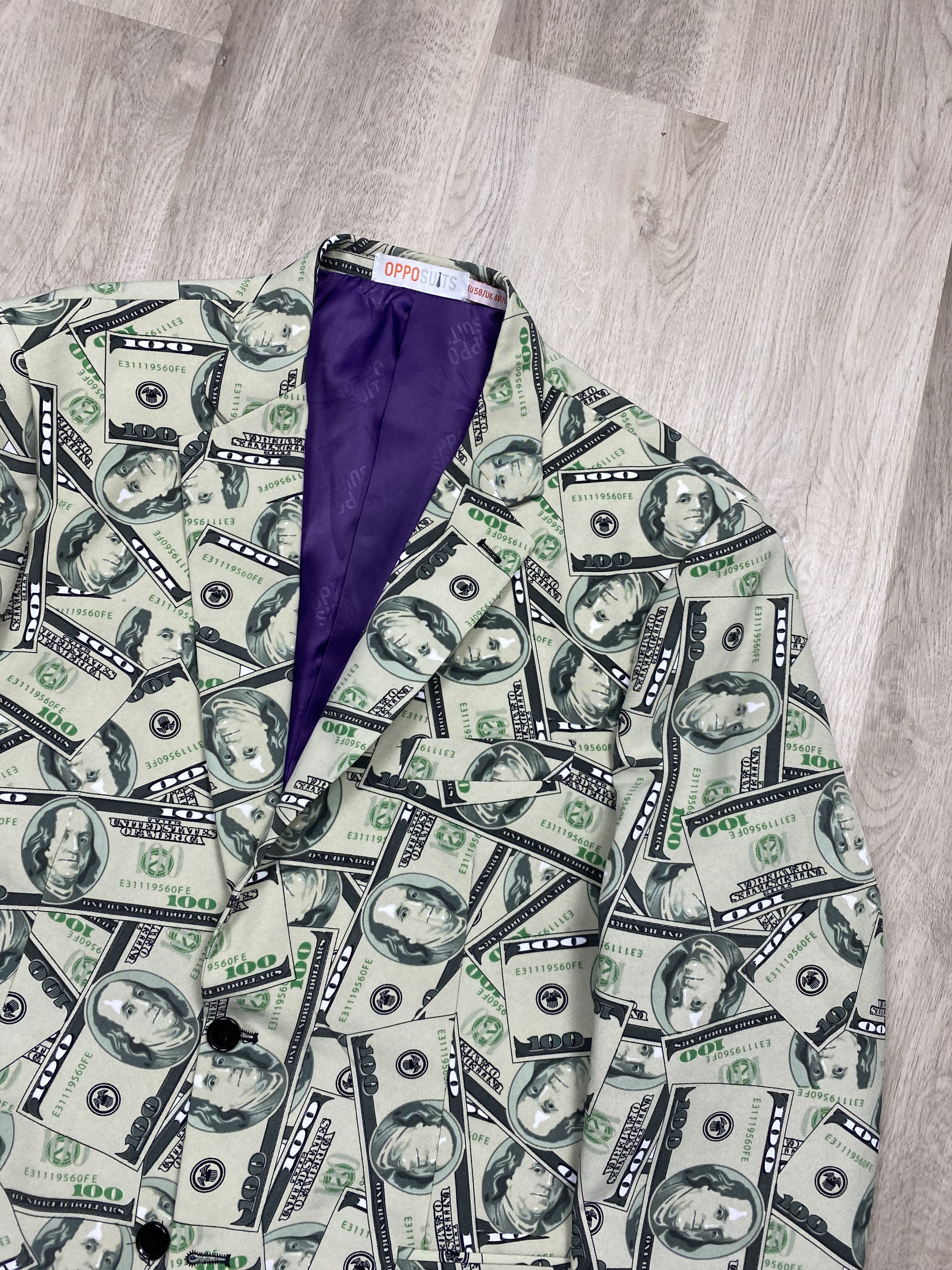 Other Oppo Suits Vintage $100 Franklin Graphics Blazer + Pants Size 48R - 3 Thumbnail