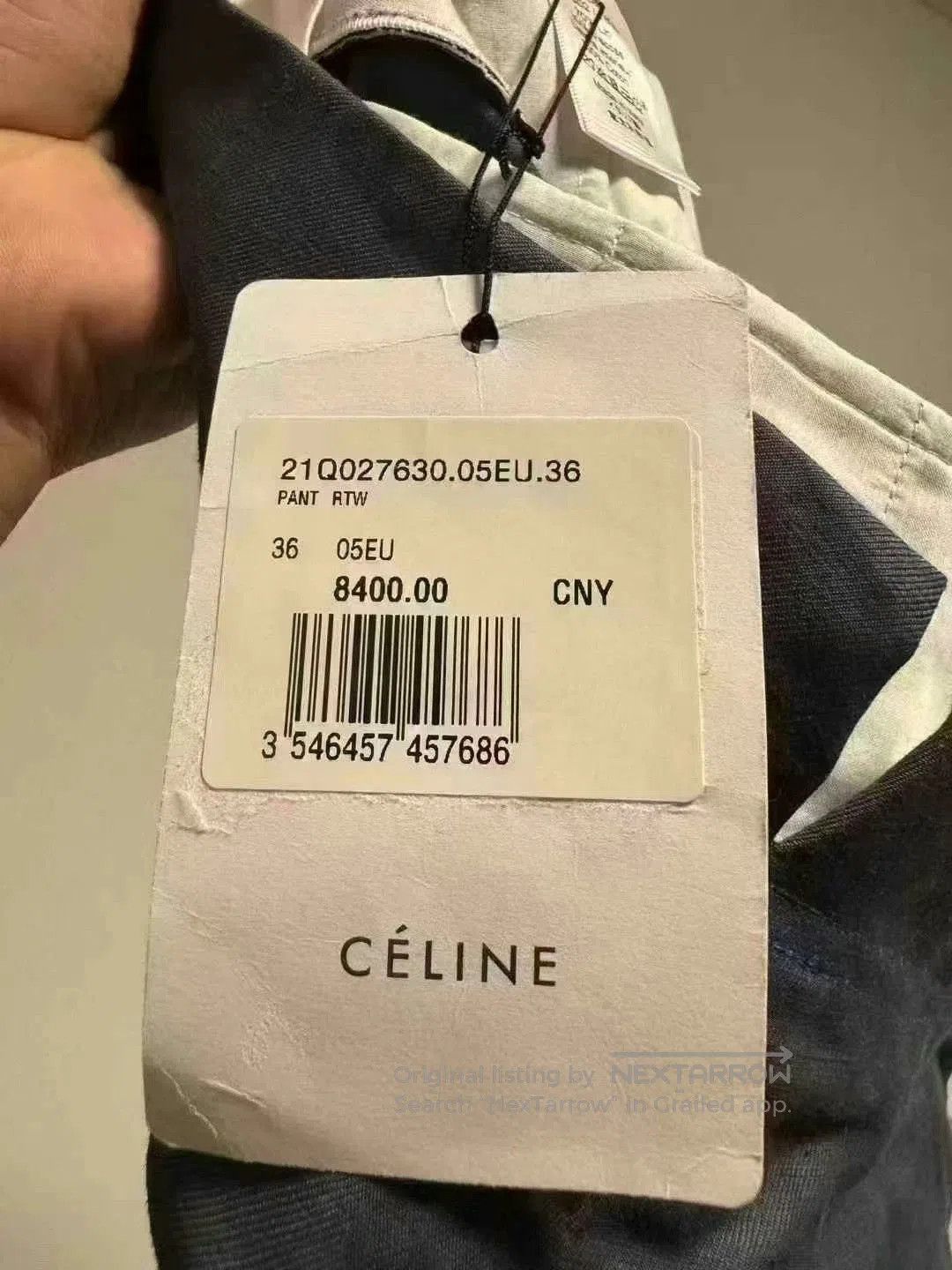 Celine celine wool wide-leg pants size 36. Size 35" - 5 Thumbnail