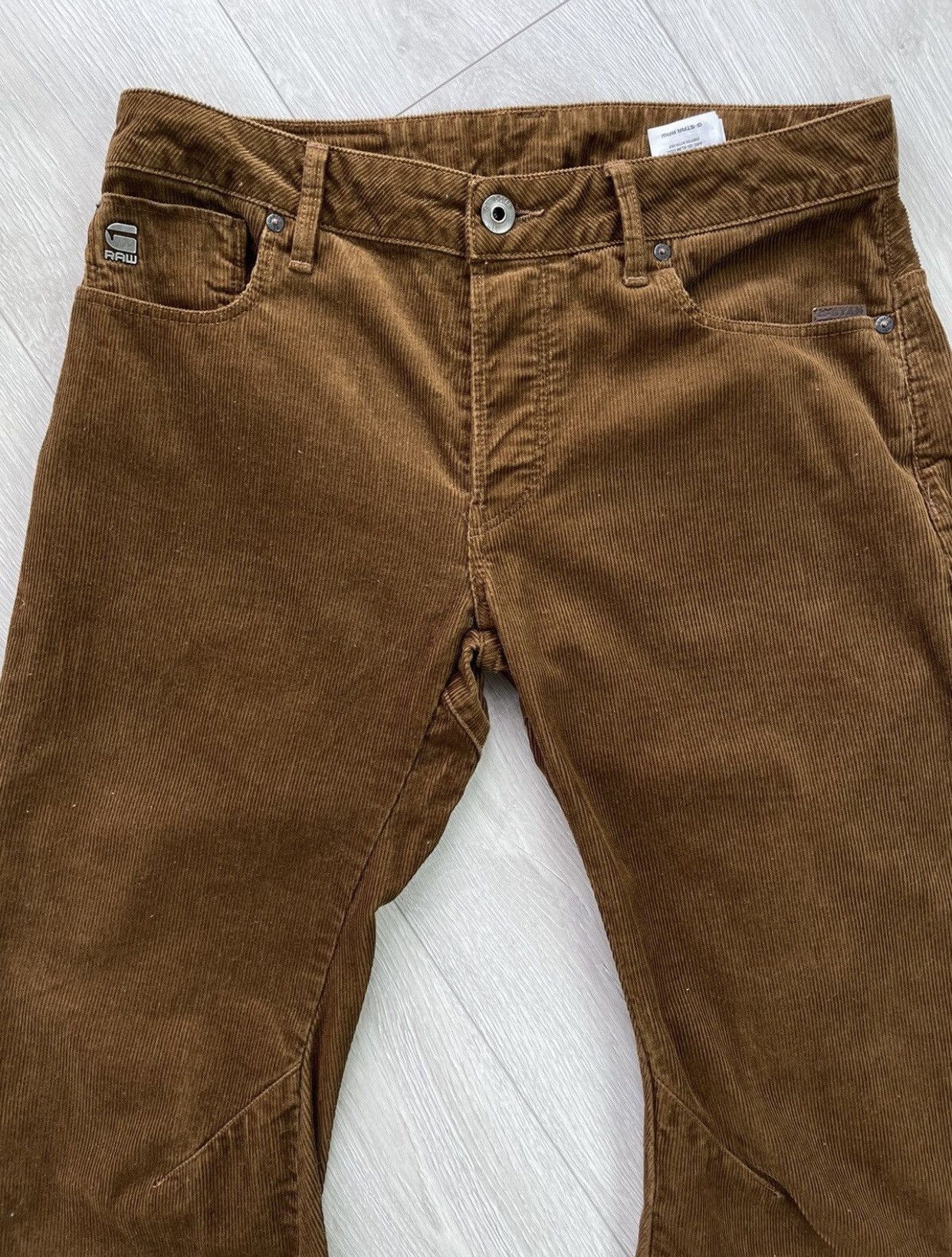 G-Star Corduroy Rare G Star Raw Biker pants velvet Size US 32 / EU 48 - 2 Thumbnail
