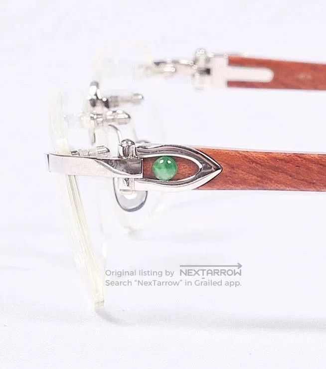 Cartier Cartier Wood Frame Plain Glasses. Size ONE SIZE - 4 Thumbnail