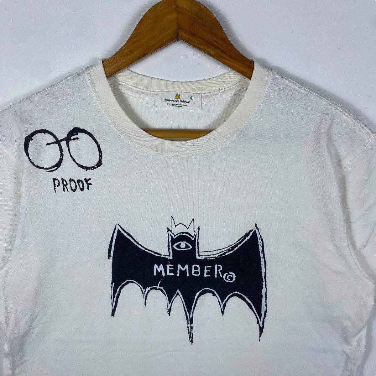 Jean-Michel Basquiat Vintage 00's JEAN-MICHEL BASQUIAT Proof Member Bat Graphic Size US L / EU 52-54 / 3 - 2 Thumbnail