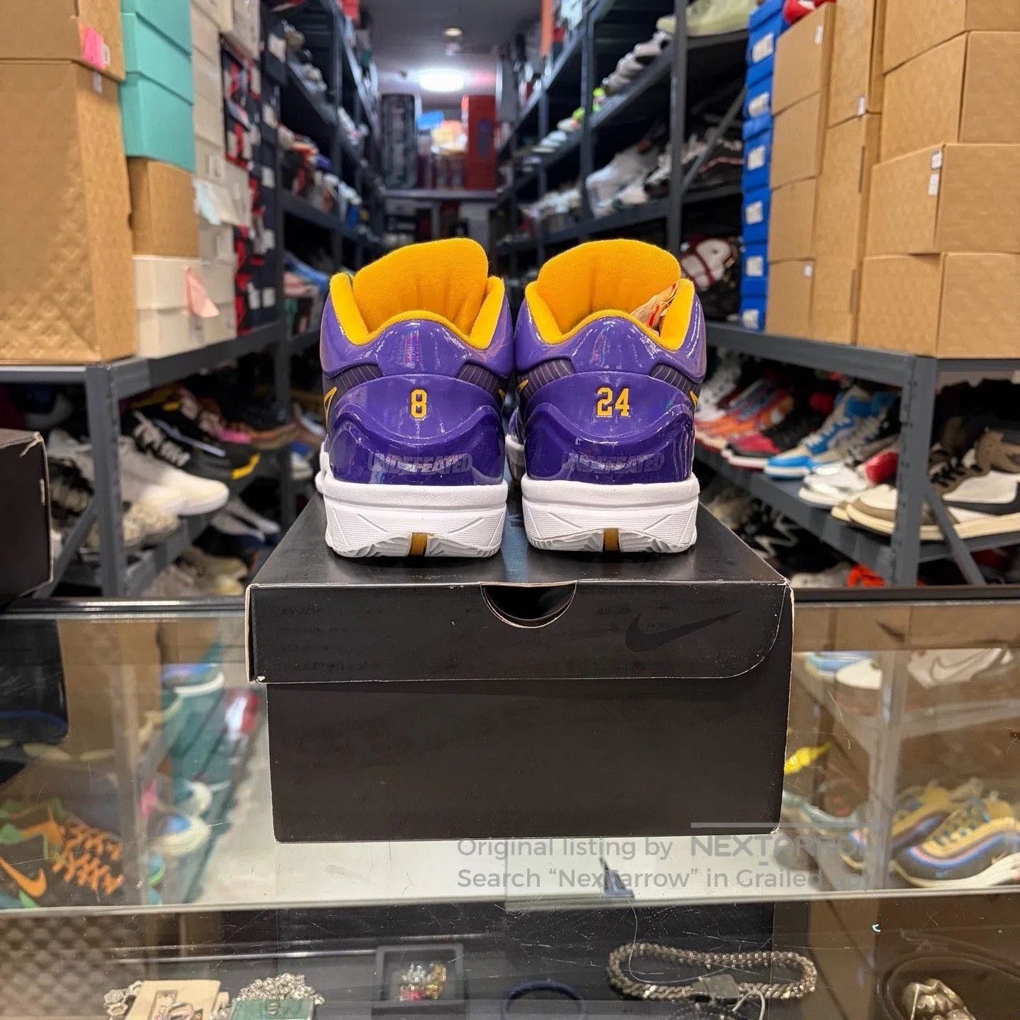 Nike UNDEFEATED x Nike Zoom Kobe 4 Protro Lakers. Size US 11 / EU 44 - 3 Thumbnail