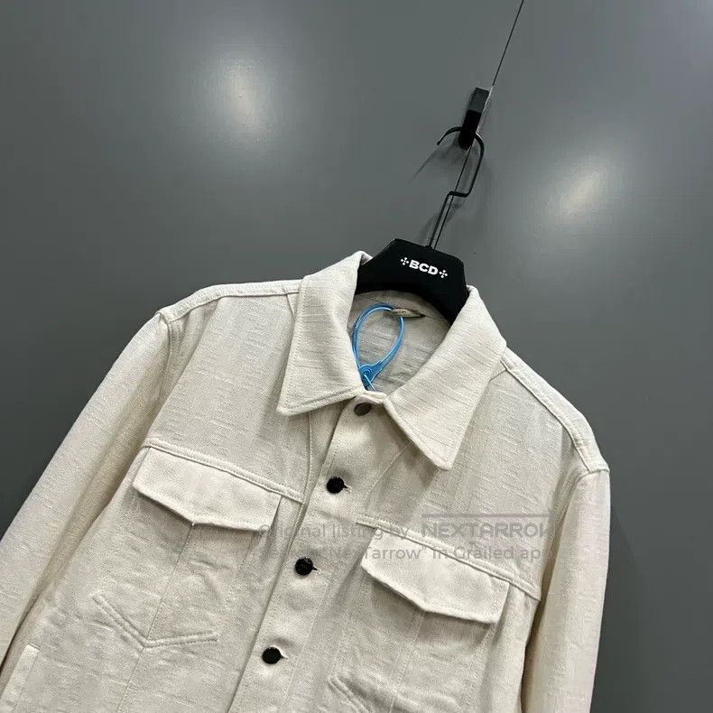 Fendi Fendi Off-White Double F Embossed Denim Jacket Size US S / EU 44-46 / 1 - 2 Thumbnail