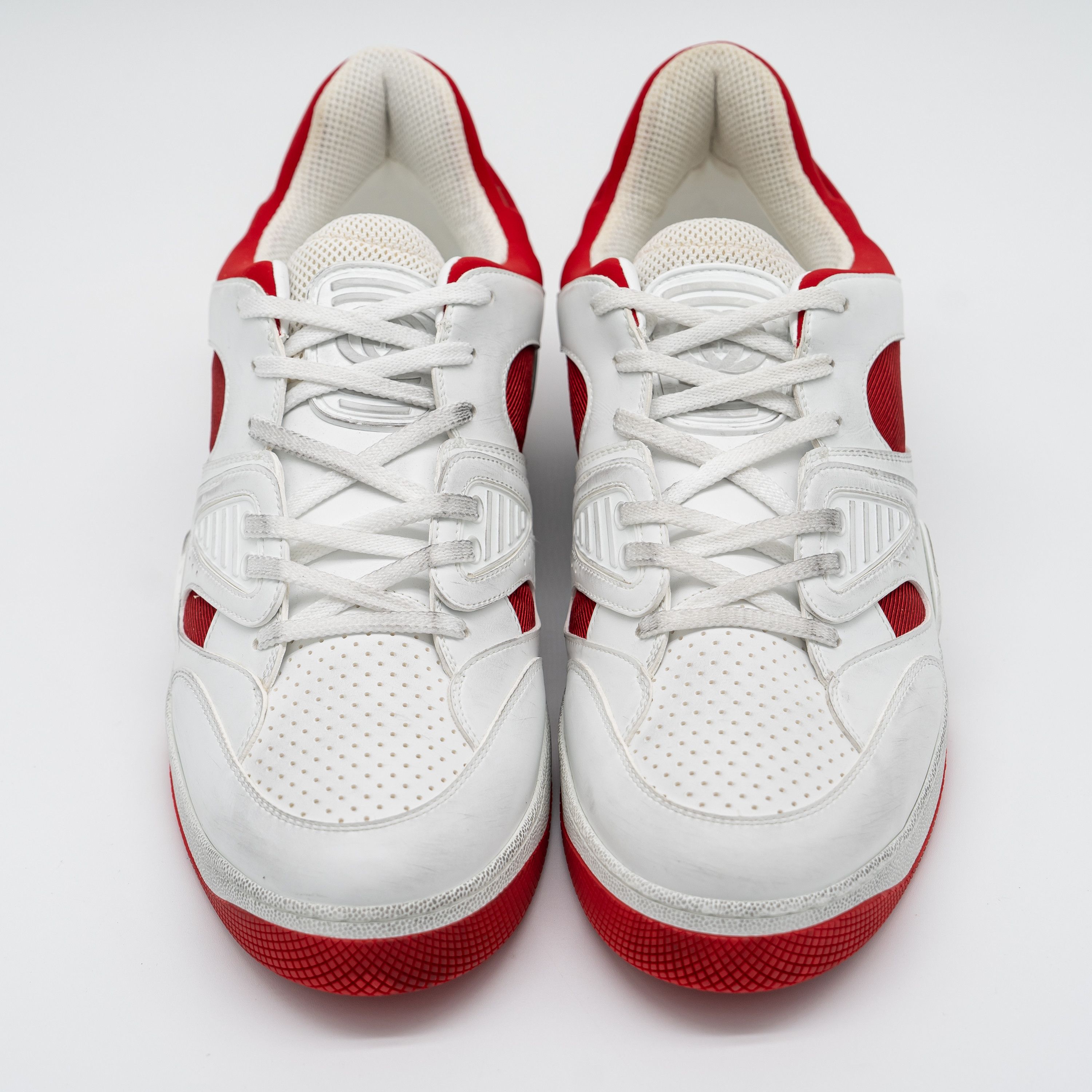 Gucci 14G 14.5 US Gucci Basket Low White Red Black Sneakers Size US 14 / EU 47 - 3 Thumbnail