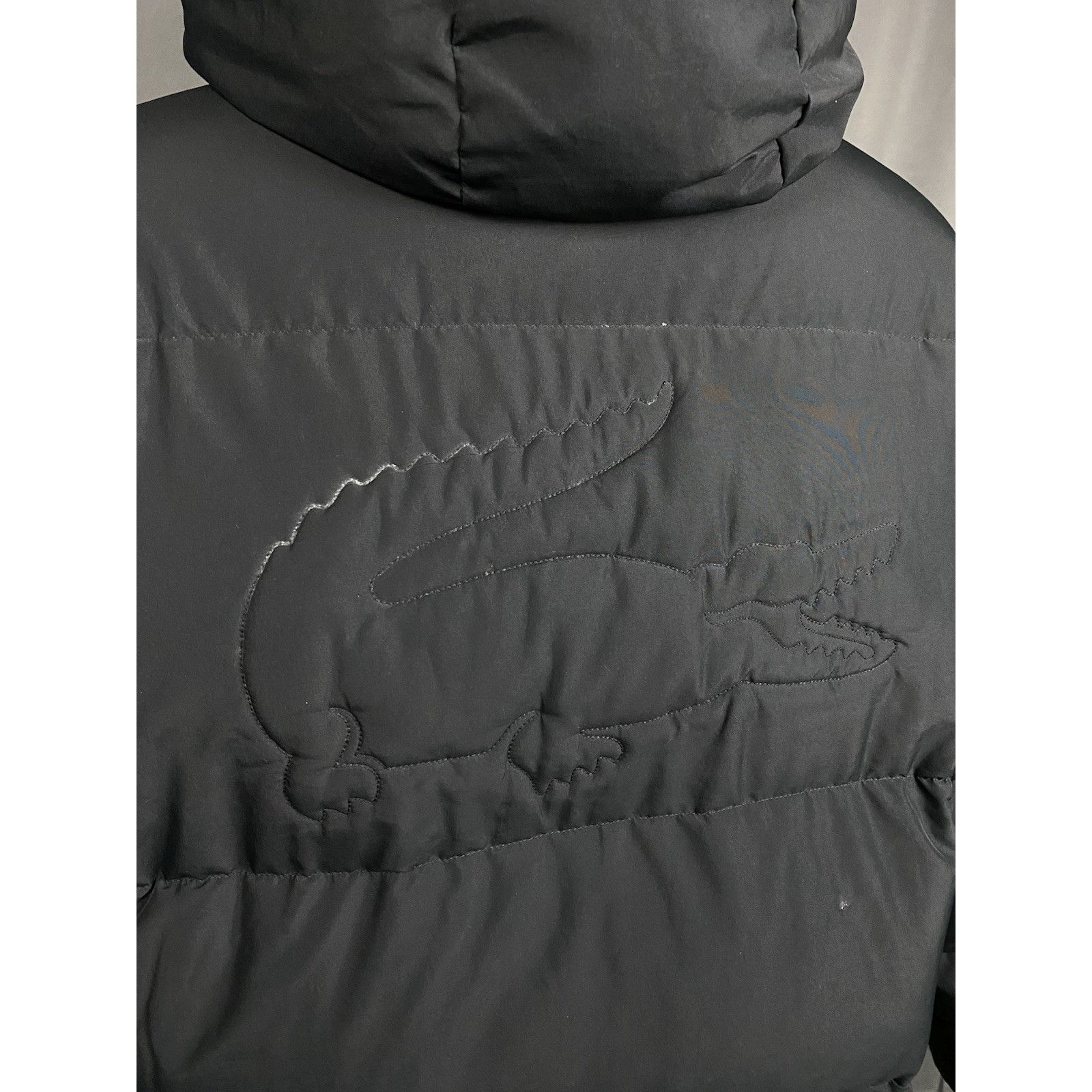Lacoste Lacoste Big Logo Men's Black Down Insulated Puffer Jacket Si Size US XL / EU 56 / 4 - 13 Thumbnail