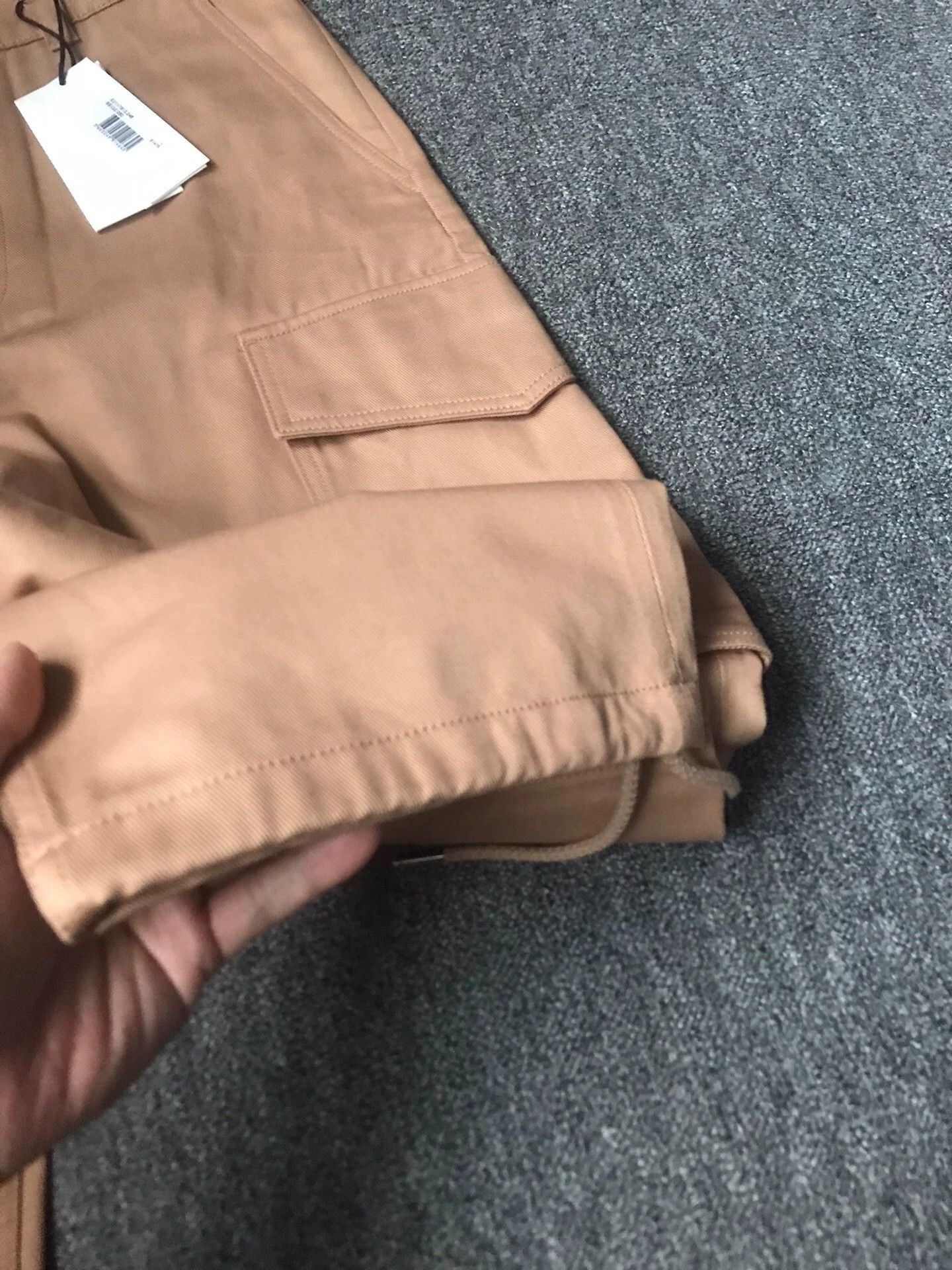 AMI Ami New L Cotton Cargo Pants Drawstring Cuffs Size US 34 / EU 50 - 3 Thumbnail