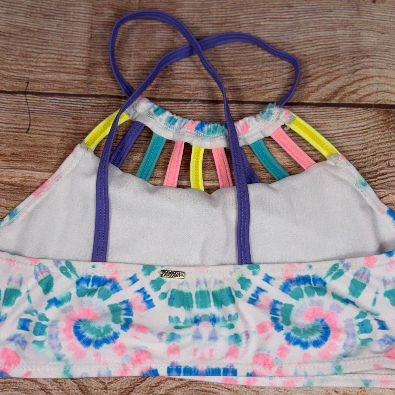 XOXO XOXO Girls Tie-Dye Halter Swim Top NWT Size 12/14 Size ONE SIZE - 6 Thumbnail