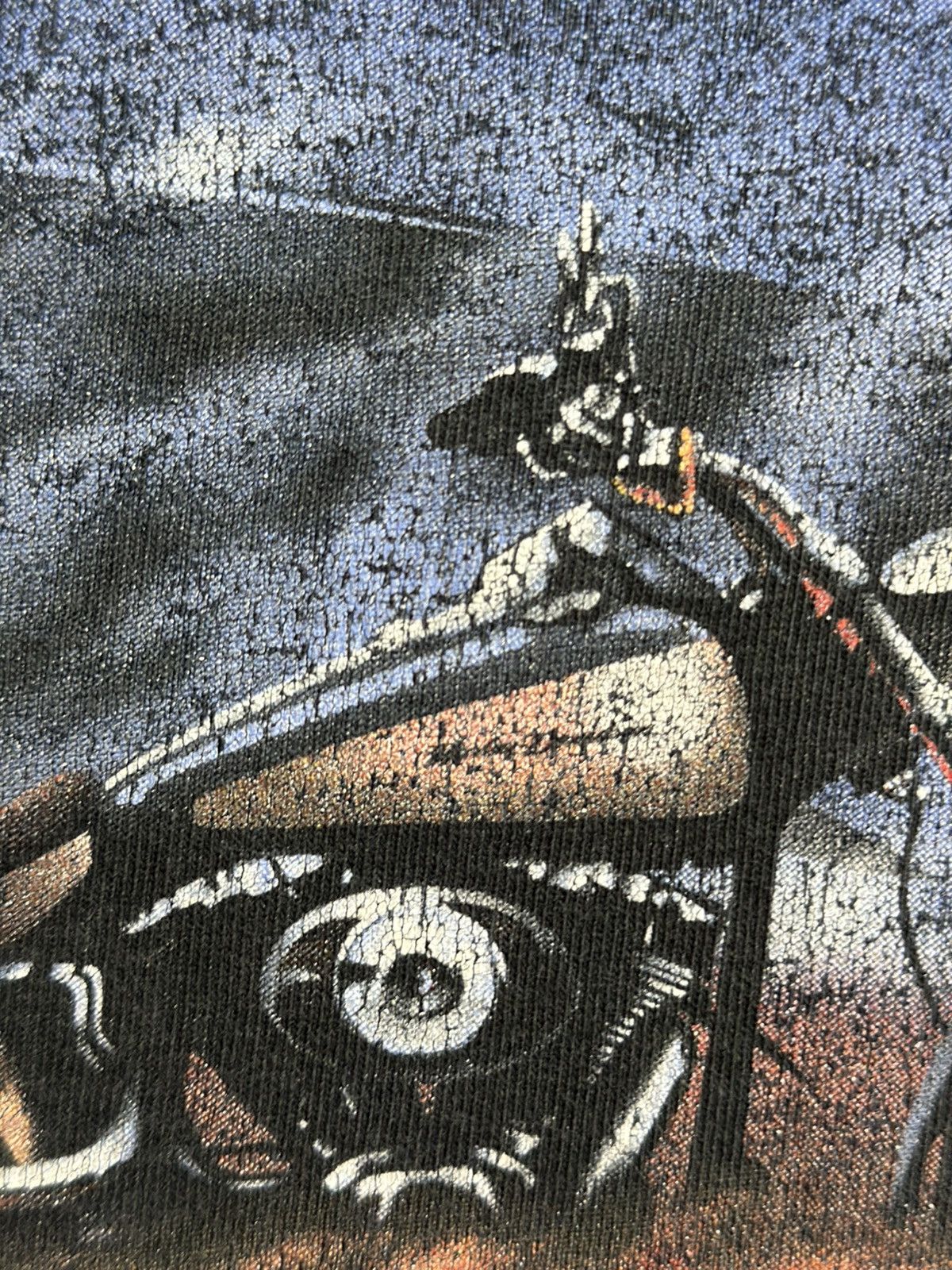 Harley Davidson Thrashed Vintage Harley Davidson Sun Faded Tee Size US L / EU 52-54 / 3 - 4 Thumbnail