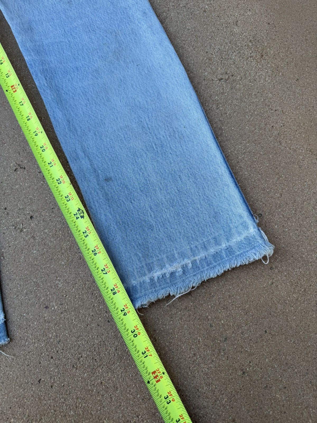 Levi's Vintage 80’s Levi’s 505 Orange Tab Faded Denim Jeans 29x29 Size US 29 - 10 Thumbnail