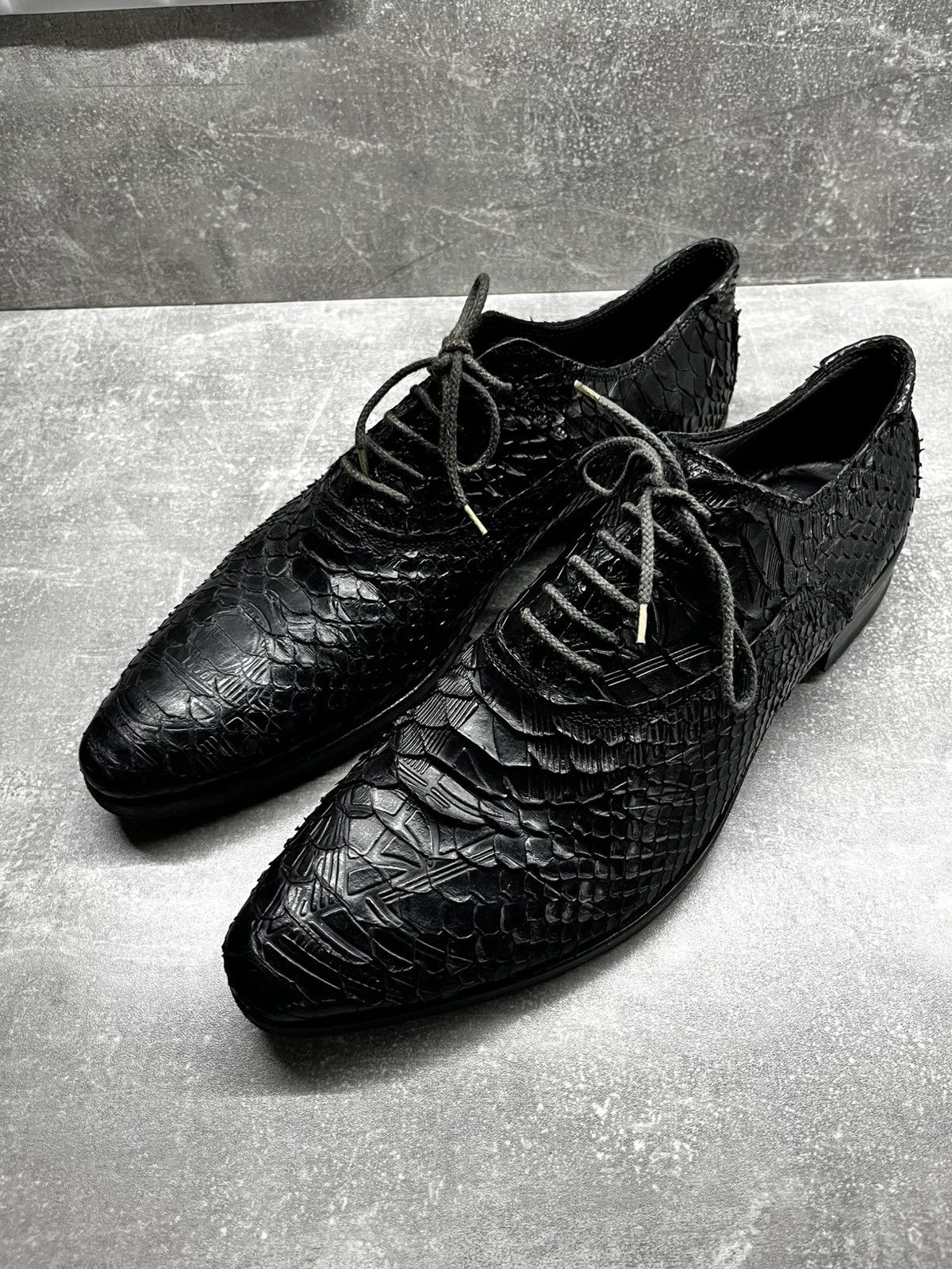 Barracuda Barracuda avant garde python learher bottega veneta style Size US 10.5 / EU 43-44 - 5 Thumbnail