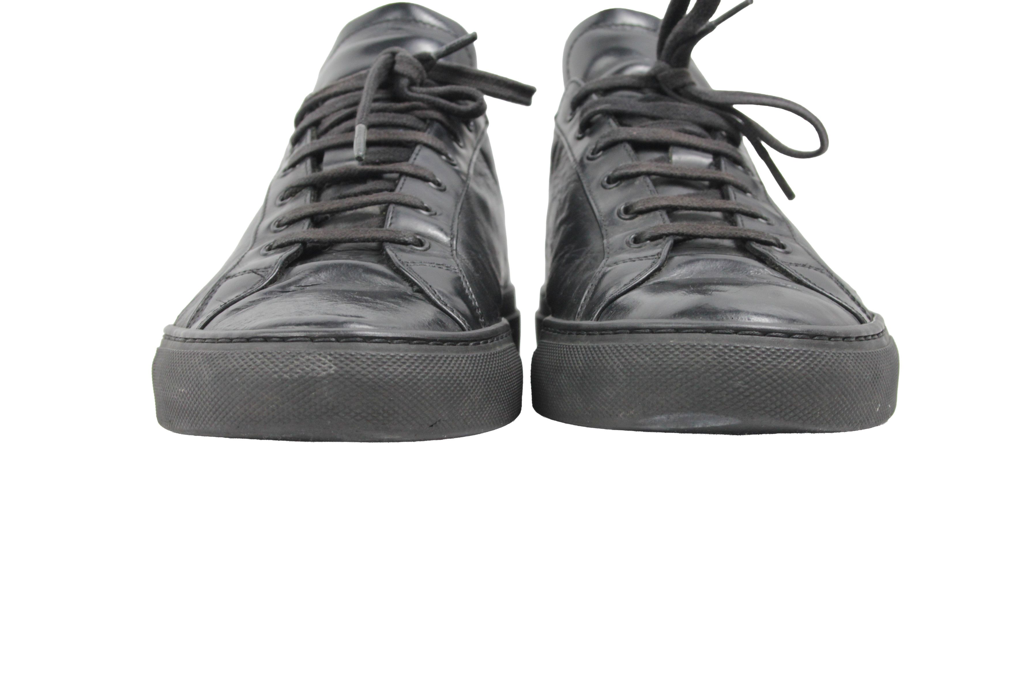 Common Projects Achilles Low Full Black Sneakers Size US 7 / EU 40 - 4 Thumbnail