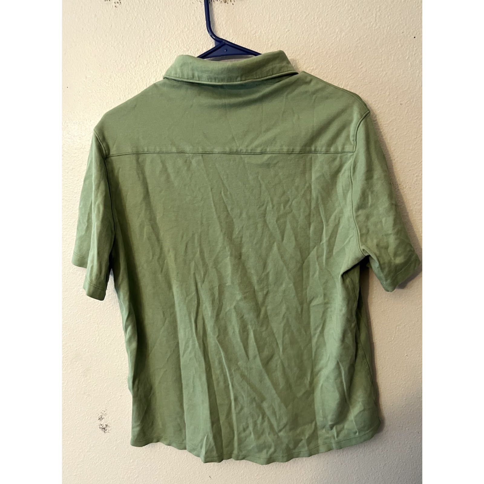 Vintage Mens Green Geoffrey Beene Soft Button Down Shirt Sleeve Collar Tee New Sz Medium Size US M / EU 48-50 / 2 - 3 Thumbnail